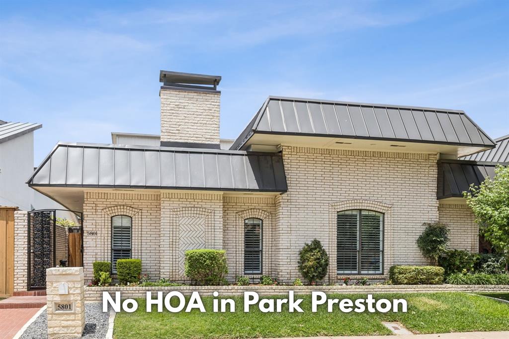 Discover this beautifully updated 3,117 sq ft home in the heart of Preston Hollow, tucked away on the desirable Orchid Lane within the Park Preston community. Built in 1981 and recently refreshed, this spacious 4-bedroom, 3-bathroom home combines timeless design with modern upgrades for everyday comfort and style.

Step inside to find extended hardwood flooring, a fresh coat of interior paint, and updated fixtures throughout. The open-concept living area features a cozy fireplace and flows seamlessly into the chef’s kitchen, complete with ample cabinetry, prep space, and quality appliances—perfect for hosting or relaxed living. A dedicated home office or study is just off the kitchen for added convenience.

The main-level primary suite is a true retreat, featuring a spa-style bath, generous closet space, and a sliding glass door that opens to your own private covered patio—ideal for morning coffee or unwinding in the evening. Upstairs, you’ll find two oversized secondary bedrooms with brand-new carpet, connected by a Jack & Jill full bath.

Additional upgrades include a recently replaced roof, fresh interior paint throughout, and a 3-car attached garage offering ample parking and storage. This home is ideally located just minutes from upscale dining, shopping, SMU, Love Field Airport, and the scenic trails of White Rock Creek.

Zoned to highly regarded Dallas ISD schools including John J. Pershing Elementary, Franklin Middle, and Hillcrest High. With its thoughtful updates, flexible layout, and unbeatable location, 5801 Orchid Lane is ready to welcome you home.

Schedule your private showing today!