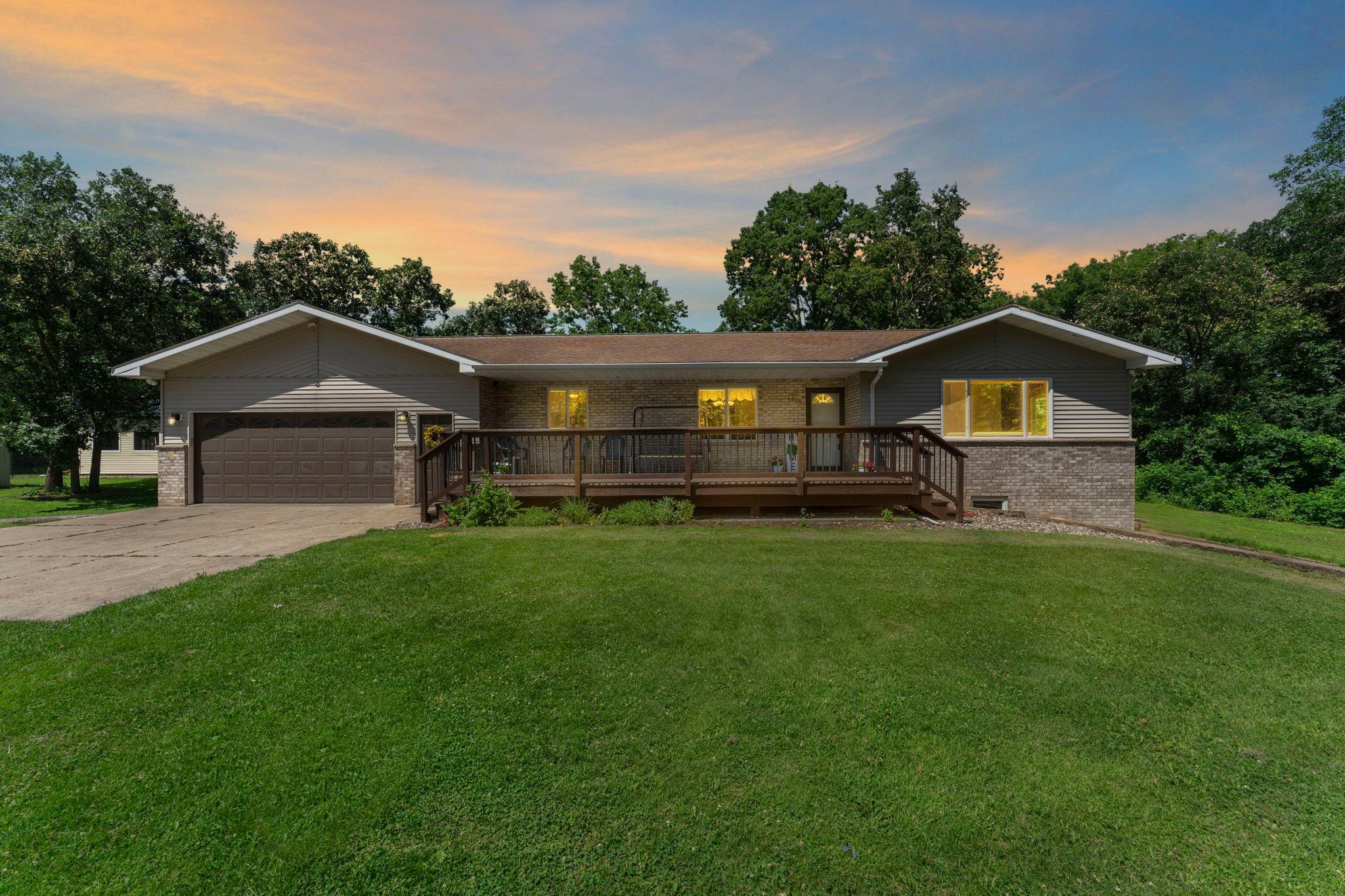 Welcome to this delightful 3BR, 3BA home on a peaceful 2-acre lot in South Haven—just 20 minutes from St. Cloud! Surrounded by mature trees and visited often by wildlife, this property offers the perfect blend of country charm and modern comfort. The kitchen features oak cabinetry, stainless appliances, stone backsplash, under-cabinet lighting, and a breakfast bar. The adjacent dining room is light-filled with front-facing windows and a charming chandelier. The main-level living room offers vaulted ceilings, cozy carpeting, and large windows. Bedroom one is just steps from a full bath with a large linen cabinet and tub/shower. Bedroom two features a spacious layout and 10x4 closet. The dedicated laundry room and half bathroom feature built-in cabinetry, ample counter space, a utility sink, and a convenient drying rack. A mudroom addition (2022) offers access to the heated 2-car garage. The lower-level family room opens to a 30x20 patio and includes a large storage room. Bedroom three has two closets and is near a full bath with tile flooring. Outside, enjoy a large fenced garden, raspberry patch, 18x15 chicken coop (2023), detached 1-stall garage, 31x11 shed, and a 36x26 outbuilding with a wood stove, built-ins, and carpeted office (2019). Updates: A/C (2019), water heater (2020), windows (2021). A must-see property offering space, functionality, and privacy!