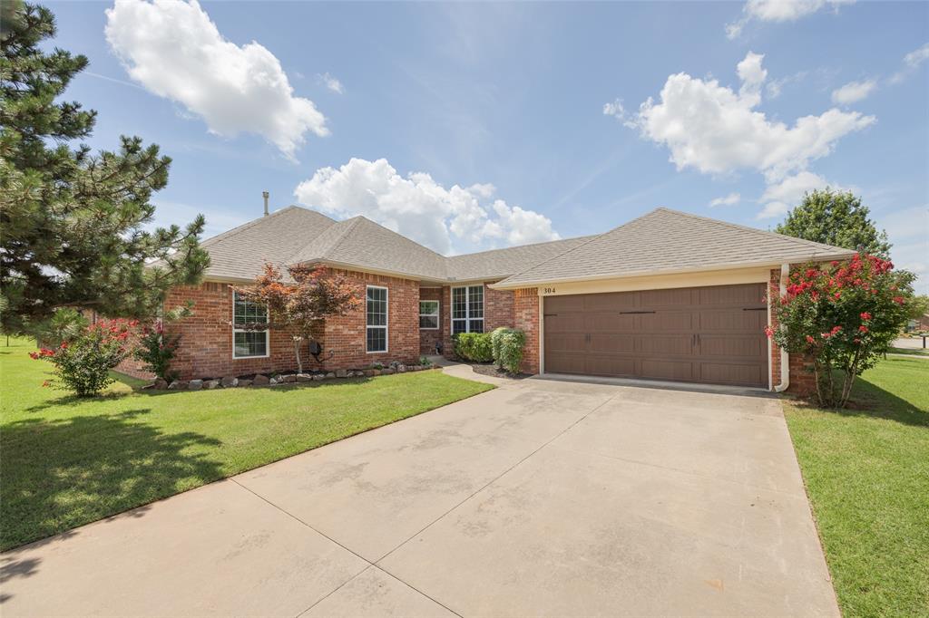 This beautifully maintained home sits on a spacious corner lot in Coffee Creek just minutes from Mitch Park, Uptown Grocery, and some of Edmond’s best dining and entertainment. Step inside to discover brand new wood-look tile flooring throughout and a light, open-concept layout that’s perfect for both everyday living and entertaining. The spacious living room flows seamlessly into the kitchen and dining area, creating an easy, comfortable vibe. Outside, the extended covered patio has been professionally coated—an ideal spot to relax or host friends. Major recent upgrades include HVAC system and ductwork, windows, hot water tank, and exterior paint. This one checks all the boxes—don't miss it!