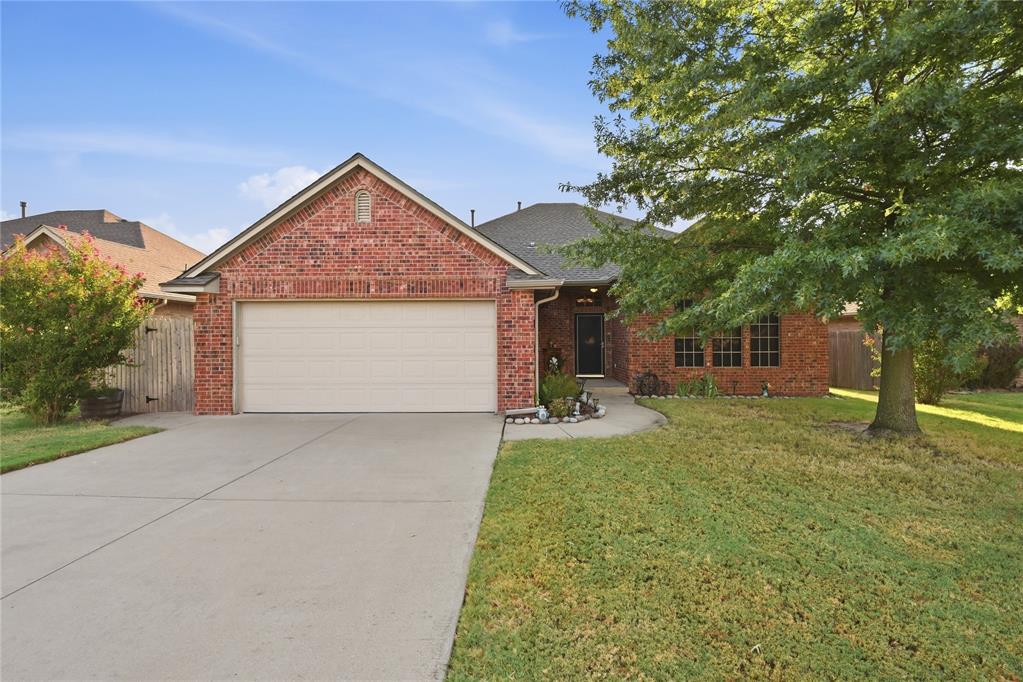 Fantastic home and the location can't be beat. Just minutes to shopping and restaurants, Broadmoore Elementary just down the street, convenient to I-35 for quick commutes north or south. Home features granite, stainless appliances, storm shelter in garage, covered back porch, updated master bathroom, LVP flooring for easy clean up. The front bedroom also opens to the bathroom so it is perfect for guests or teens alike! Spacious and well laid out kitchen opens to dining and tons of storage. Quiet street in a great neighborhood in Moore schools!