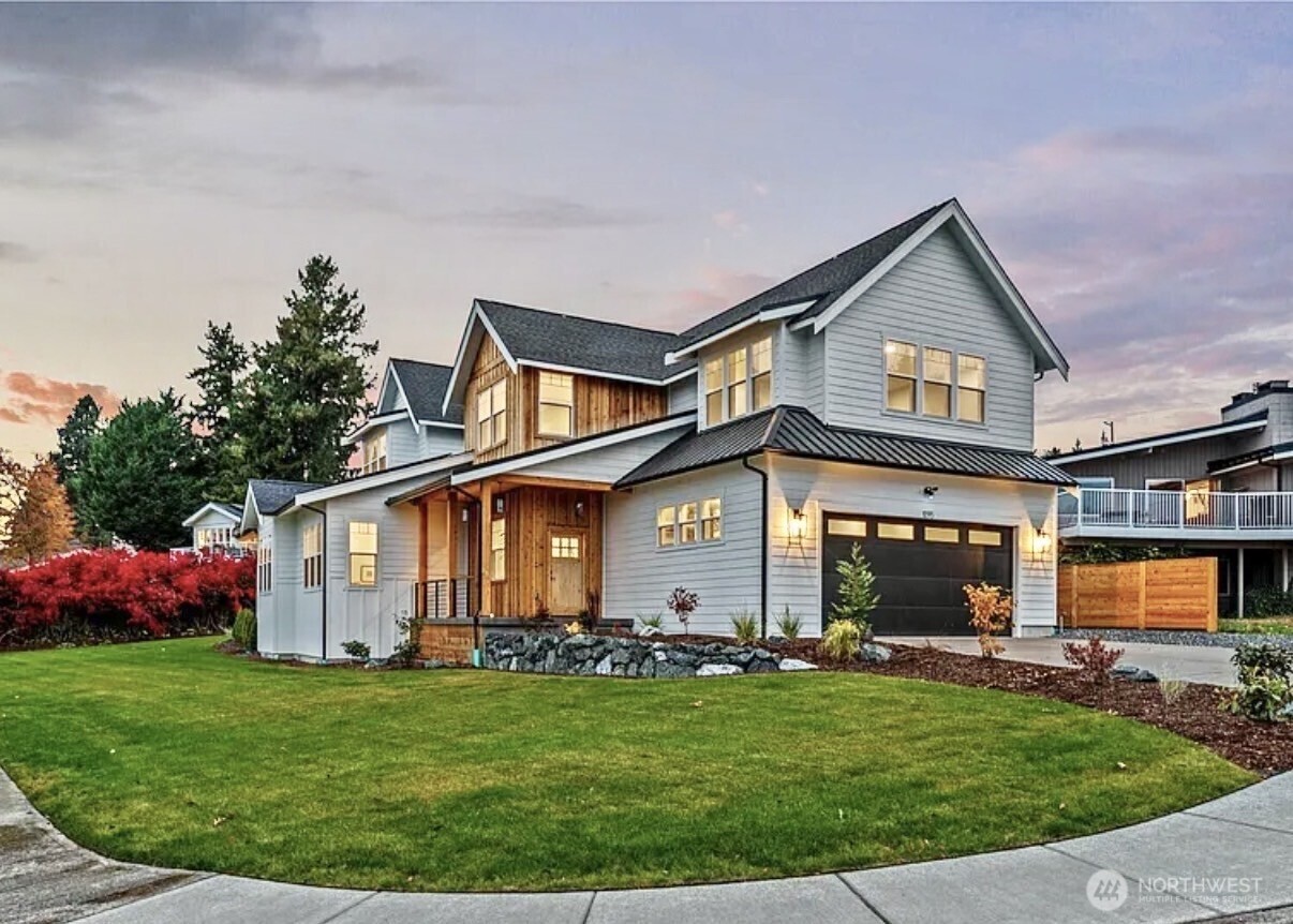 Luxury new construction in the heart of Lynden! This stunning home is filled with natural light and open, oversized spaces throughout. The chef’s kitchen features double ovens and a spacious layout perfect for entertaining. Enjoy a cozy separate dining area, large mudroom with drop zone, and heat pump for efficient year-round comfort. The expansive primary suite offers a sitting area, walk-in closet, and tiled shower. With 4 true bedrooms, an office, and a bonus room, this high-end build blends luxury, comfort, and convenience in a fantastic in-town location.