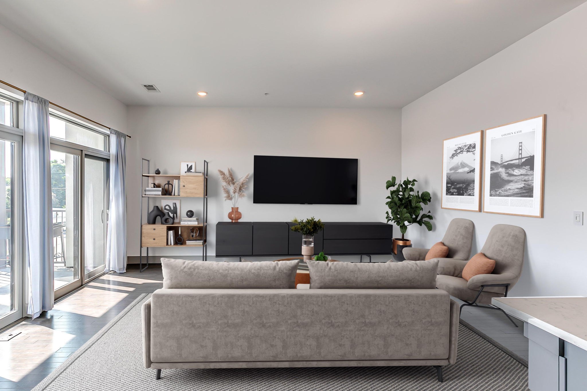 Welcome to urban living at its finest. This stunning 2 bed 2 bath condo is the epitome of easy living situated in the heart of Melrose, walking distance to 12th South, farmers market at Sevier Park, shops and restaurants. This home offers convenience, style and comfort. Step inside to discover an open living space and gourmet kitchen flooded with natural light thanks to floor to ceiling windows and sliding door opening on to 160 sf covered patio. Primary has ensuite bath with custom closet. Second bedroom makes great guest or home office. Don't miss the chance to see this wonderful corner unit!
