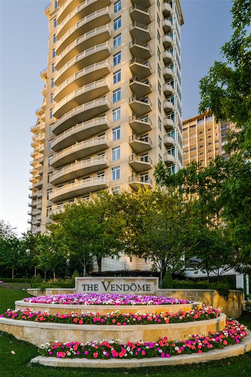 This exceptional move-in ready home is recently renovated with 3,316-square-feet of luxury on the 10th floor of  the elegant Vendome.  Situated in the vibrant Turtle Creek area, this three-bedroom, four full baths impeccable home offers unobstructed, premium views of the Downtown Dallas skyline. Floor Plan & Interior Highlights• Primary Suite: Features expansive downtown views and dual primary bathrooms with premium Carrera marble countertops, a jetted tub, separate showers, and custom built-in walk-in closets.• Secondary Bedrooms: Two additional spacious bedrooms, each configured with its own private ensuite bathroom and generous closet space. • Living & Dining: A massive living room anchored by a gas log fireplace, built-in cabinetry, and beautiful wooden floors laid out in a distinct herringbone pattern. An eight-foot-wide hallway—ideal for showcasing an art collection—seamlessly connects the living area to a west-facing dining room. • Chef's Kitchen: Equipped with high-end stainless-steel appliances, including a chef-level gas range, refrigerator-freezer, dishwasher, and a broad breakfast bar configured for hosting and holiday prep. Residents at The Vendome enjoy RESORT LIKE AMENITIES.  This comprehensive, five-star building features:  • Wellness & Recreation: A heated outdoor pool complete with private lounge cabanas, an integrated grilling area, and a state-of-the-art fitness center.  Be sure and watch video of lush walking path to the pool and gym. • Social Spaces: A welcoming resident library, a massive entertainment room featuring a catering kitchen, an outdoor terrace, and three private guest suites available for hosting overnight visitors.• Services & Pet Care: 24-hour uniformed valet attendants, a dedicated doorman, hotel-style concierge desk services, and an on-site private dog park.Don't miss this premier opportunity to enjoy life with every luxury and amenity close at hand.