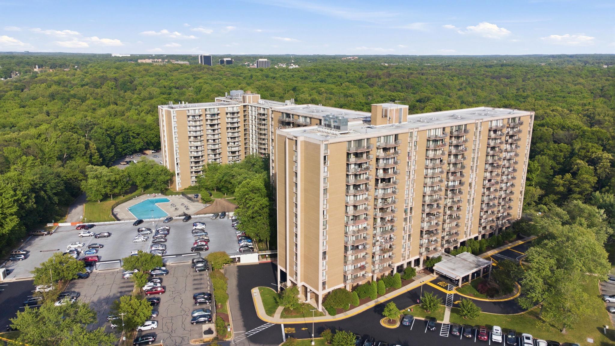 $57,000 SPECIAL ASSESSMENT FOR CAPITAL IMPROVEMENTS PAID IN FULL. NO $574 MONTHLY SPECIAL ASSESSMENT PAYMENT. Welcome to this beautifully maintained 17th-floor residence offering spectacular panoramic views from your private balcony! This spacious unit features an updated kitchen with granite countertops and stainless steel appliances. The bright, open living and dining areas are filled with natural light from the wall of windows, creating the perfect space for relaxing or entertaining. The generous bedrooms offer ample closet space, while the updated bathroom features contemporary finishes. Enjoy morning coffee or evening sunsets from the oversized balcony overlooking miles of scenic views. Located in the Towers in Westchester Park, residents enjoy a secure building with front desk service, beautifully maintained grounds, a swimming pool, fitness center, convenience store with pharmacy, hair salon and dentist office. Convenient access to shopping, restaurants, the University of Maryland, Greenbelt Metro, major commuter routes, and the Beltway. Condo fee includes all utilities and building amenities. A wonderful opportunity for comfortable, carefree living!