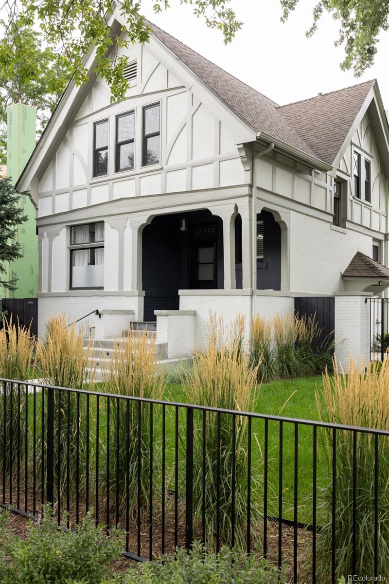 Nestled in Denver’s prestigious Country Club neighborhood, this iconic 1906 Tudor residence has been completely transformed by JFactor Design Build and Elevate by Design. Blending timeless architectural character with modern living, like preserving key historic windows blended with new triple pane windows and doors. The main floor features an open, light-filled layout with a gas fireplace, wide-plank oak floors, new powder room a dedicated wet bar with a plumbed espresso machine, and a chef’s kitchen equipped with Wolf, Sub-Zero, and Bosch appliances centered around a custom walnut dining table. The fully expanded lower level adds a new ensuite bedroom and bath with marble double sinks and oversized shower, large laundry room with a custom dog wash station, and pre-wired A/V infrastructure that carries beautiful Bosch quality sounds throughout the home. the second floor is uniquely spacious with two large bedrooms with multiple large closets, and modern bathroom plus an oversized master suite with his and hers closets, bathroom and tons of west facing windows. Outside, a resort-style retreat awaits with a StruXure louvered pergola deck, Hestan outdoor kitchen with soapstone waterfall counters, a 42-inch fire pit, custom water feature, new Installed a 6-foot privacy fence, professional landscaping, new concrete throughout, low-voltage LED path lights and irrigation system, plus epoxy-coated 2-car detached garage. Additional updates include a newer roof (2020), complete sewer line replacement, foundation drain and sump pump, passive radon system, upgraded water service line, new HVAC and mechanical system with makeup air unit and two mini-split units for additional heating and cooling comfort. Furred/insulated walls to R-19., new code-compliant staircase, radiant heat floors, dedicated laundry room with a dog wash station. Centrally located within a few blocks of Cherry Creek and favorite local spots like Novo Coffee, Olivers Meat Market, and Satchel's Restaurant.
