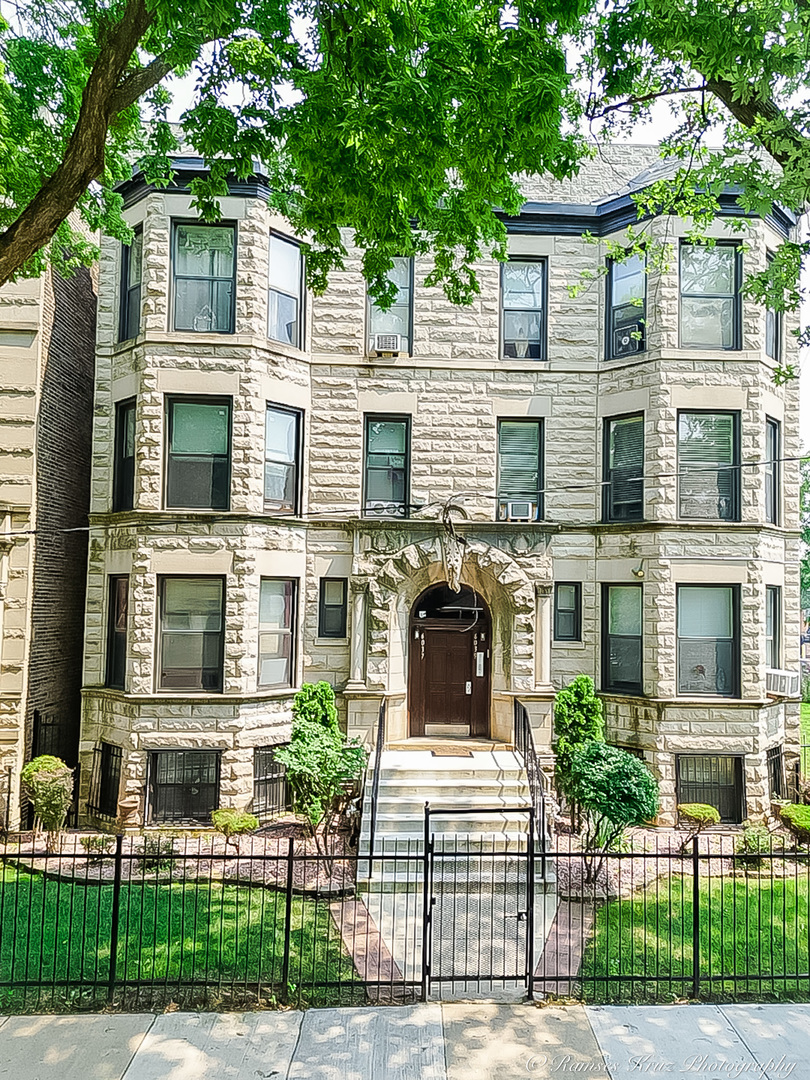 Fully leased well maintained 8-unit building in prime location the Woodlawn area, 3 blocks away from university hospital and 1 mile from the Obama center. This 8-unit building offers six-3 bedrooms 1 bath, and two-2-bedrooms 1 bath. The two 2-bedroom units are handicap accessible. This building was rehabbed from the studs to the roof 30 years ago. Tenants pay their own gas and electricity. Current Cap rate is 7.98 with cap rate projection of 10.02 & projected GRM of 8.31. Vacant lot adjacent(south) to this building is included with the sale.