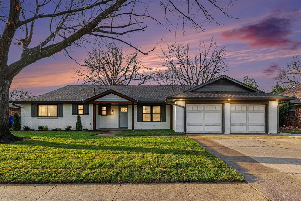 Welcome home to this newly renovated stunning Brookhaven Beauty.  All the work has been done for you.  Just move in and enjoy your comfortable new surroundings. This spacious 4 bed, 3 bath, 2-car garage provides plenty of living space and closet areas for storage. In the kitchen, notice the quartz counters and how the design runs up the matching backsplash.  New 6-burner gas stove and electric oven, microwave, dishwasher and disposal. Notice the distinctive chandelier and pendent lighting.  Huge pantry and laundry room just off kitchen. Dining area provides a built-in hutch with wine storage, and a sliding door provides access to outside deck and backyard. Living room features a lime-washed fireplace with built-ins and a custom wood statement mantelpiece.  Large patio doors allow entry to the lovely backyard with another deck. This entire area is flooded with sunshine where you can let in the outdoors or enjoy the outdoors from the inside. The Owner suite provides 2 separate closets and a private bath with shower.  Main bath has tub/ shower.  All new high-energy efficient windows. All new flooring: carpet in bedrooms and oak laminate wood flooring through the living areas. All new paint both inside and outside. Enjoy quick access to I-35, Sooner Mall, dining and more. Roof 2023.  Sellers are related to Realtor Licensee#140436.  See Disclosure.
