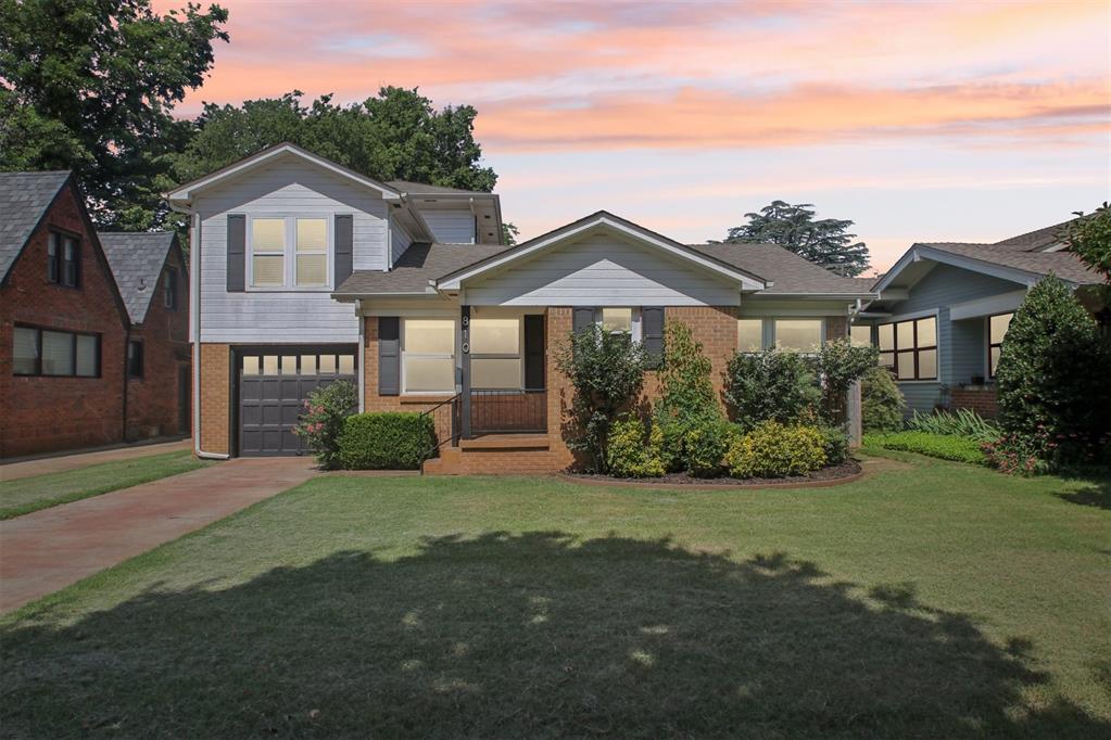 Prime campus location featuring one of Norman's most sought-after streets! Walking distance to Owen Field, classes, Greek houses, and Campus Corner. This gem was completely renovated in recent years and is completely move-in ready. The home features 3 full suites, each with their own luxurious bathroom and spacious closet. Laminate and tile flooring throughout except for a small portion of the stairs, makes this home pet friendly, allergy friendly, and a breeze to keep clean. There is one suite on each level and an extra full bath on the main level for guests. You will love the plethora of windows, which have all been replaced, that flood the home with natural light. The modern kitchen is open to the living and dining areas and features a massive refrigerator as well as another under the counter fridge. All stainless-steel appliances and fixtures pair beautifully with the modern vent hood and silver metallic backsplash. Painted wood casings and beadboard add to the elegance of the home blending the modern amenities with the campus home vibe. The backyard has plenty of room for play, a large deck for relaxation, and a double gate in the back for easy access to the alley. Single car garage and interior laundry room round out this campus beauty you will want to call home. Let the memories begin!