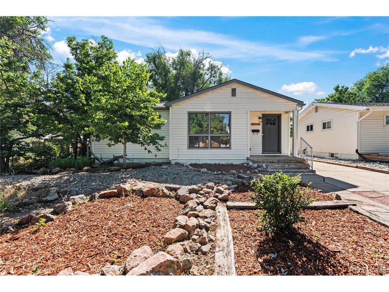Charming ranch-style home in the desirable Roswell neighborhood! Located in School District 11 and just minutes from Downtown Colorado Springs, UCCS, Penrose Hospital, shopping, dining, parks, and the Santa Fe Trail-this home offers both convenience and lifestyle, with easy access to nearby military bases.This well-maintained home features 4 bedrooms, 2 bathrooms, and 1,756 sq ft of fully finished living space. The main level offers a spacious living room, two bedrooms, an updated bathroom, and durable vinyl plank flooring throughout. The kitchen includes all appliances and a comfortable eat-in dining area.The finished basement expands your living space with a large family room, two additional bedrooms, a 3/4 bath, and a generous laundry area with built-ins, plus cozy carpeted flooring.Enjoy the outdoors with a xeriscaped front yard and a private backyard ideal for entertaining or gardening, complete with an 8x10 storage shed. The oversized, heated 2-car detached garage is a standout-fully insulated with 220V power, drive-through access to the alley, and perfect for a workshop or extra storage.