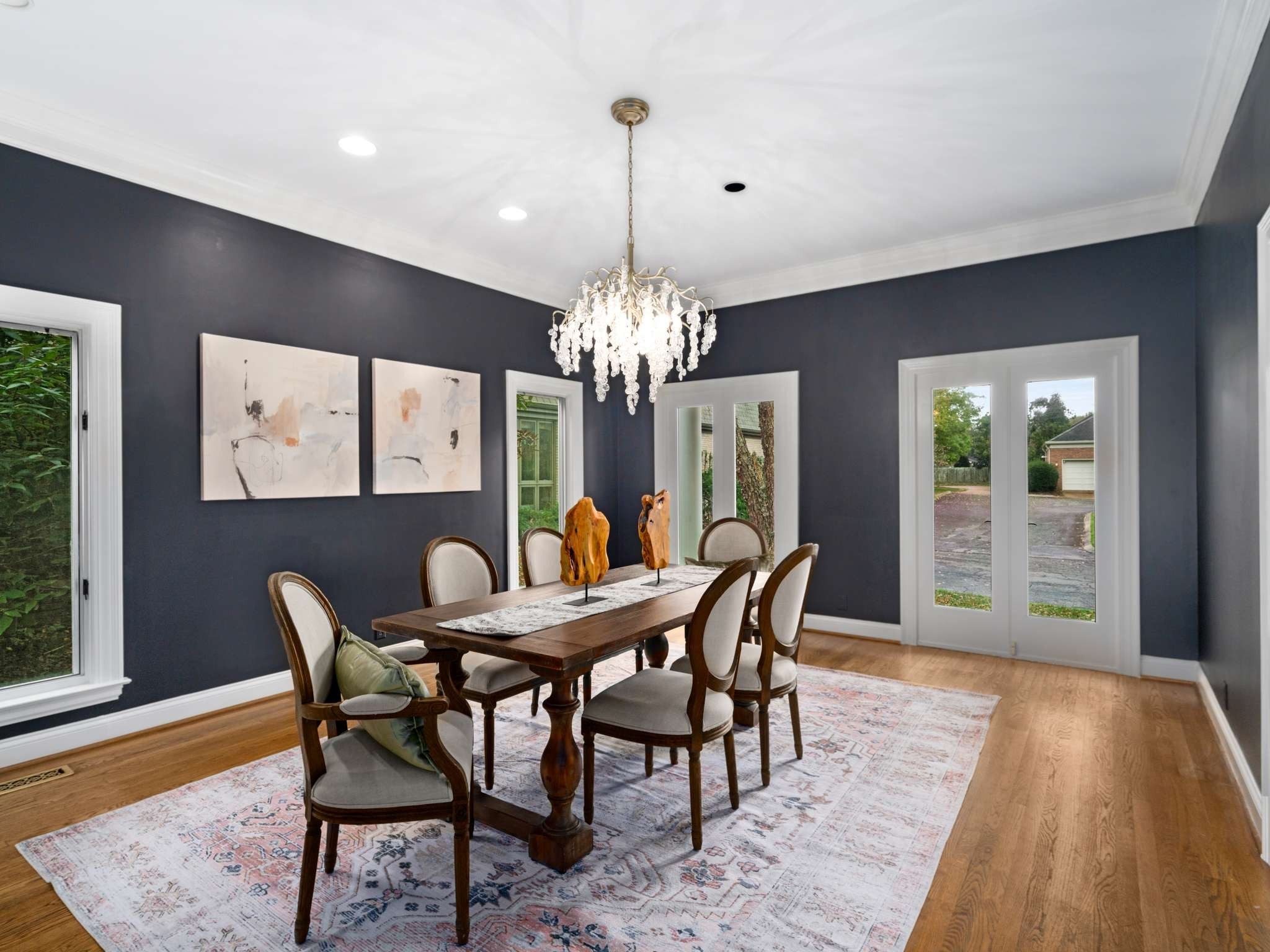 Located in the coveted Sugartree community and zoned for Julia Green Elementary, this spacious and well maintained home features exceptional living and entertaining space around a grand entrance with 2 story ceilings flooded with light. Updates in 2020 include a gorgeous marble primary bath, new hardwood flooring upstairs, kitchen updates and a custom architectural iron stair railing. The 5th bedroom features closets, full bath and storage but could be used as bonus space. Green space surrounds the house and the cul-de-sac offers additional play area and ample guest parking. Sugartree pool, clubhouse, clay and hard surface tennis/pickleball courts are located nearby.