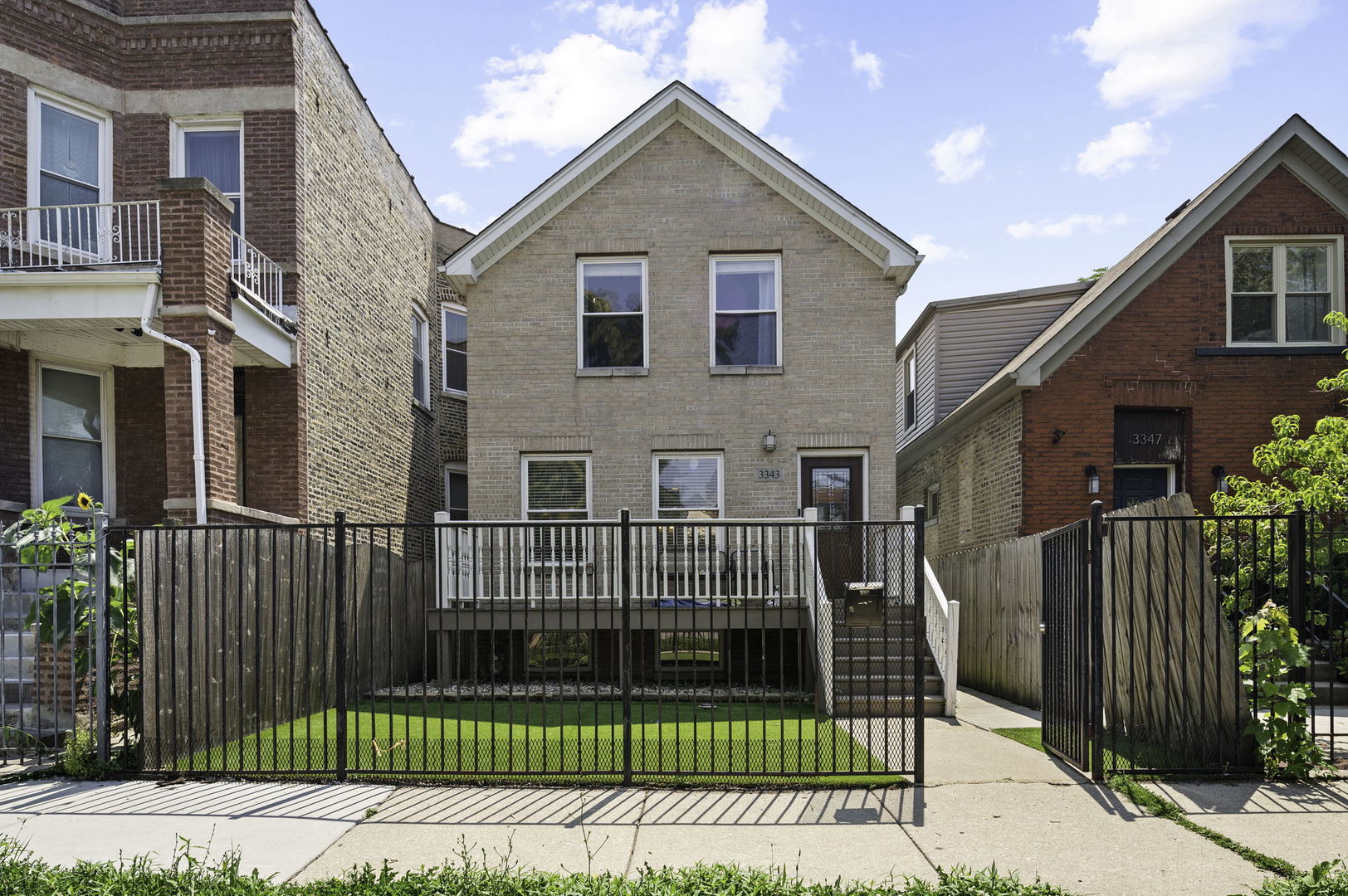 Beautifully Updated Humboldt Park Home just blocks from the park and the lagoon and located in the Casals school district. Step inside this spacious single-family home offering five generous bedrooms and four full baths, perfectly blending space, style, and function. The expansive layout and modern touches throughout are really what make this a spectacular home. Living and dining room have hardwood floors and flow into the open concept kitchen which was fully rehabbed in 2018, featuring shaker style cabinetry, quartz countertops, stainless steel appliances, a glass tile backsplash, and a large island ideal for entertaining or casual dining. Upstairs you'll find one of two primary suites, which is incredibly spacious and includes and large walk-in closet and ensuite bathroom updated in 2022. Two additional bedrooms complete the upper level. The primary level also has a second possible primary suite with an ensuite bath and a walk-in closet. The basement level features a massive recreation room, additional bedroom or home office, a full bathroom, a large laundry room, and an abundance of storage. Additional highlights include a lovely back deck, dual-zone HVAC, and a two-car garage. Perfect for today's lifestyle, this home offers multiple work-from-home options, easy access to highways and public transportation, proximity to grocery stores and local nightlife, and is just a couple blocks from the park. Don't miss the opportunity to make this incredible Humboldt Park home yours.