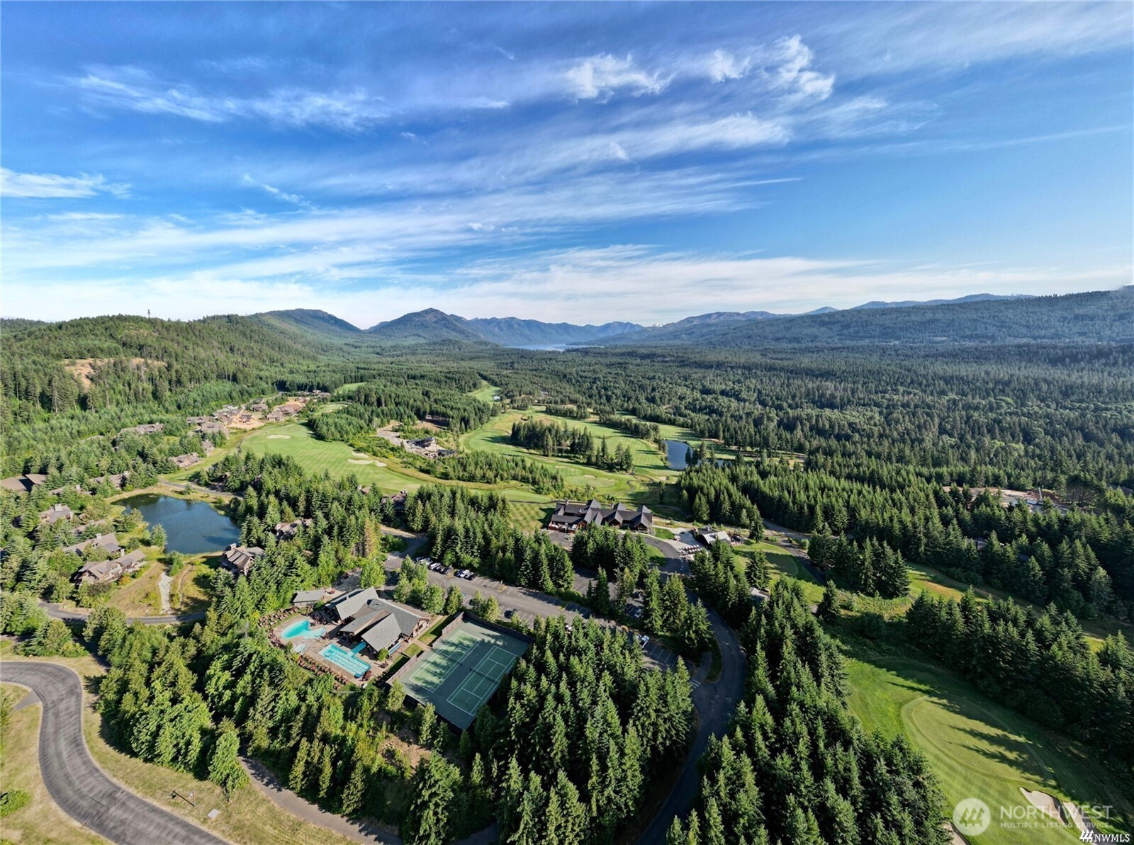 Birds-eye view of Tumble Creek.