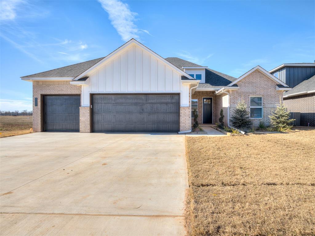 STORM SHELTER & FENCE INCLUDED! No builder basics here! Enjoy a professionally curated design pallet that you won't find in your neighbors home. You'll find an OVERSIZED living area with a glass slider, all bedrooms on first floor, the perfect primary suite that flows into laundry room & a 16' x 13' bonus with full bath upstairs! Contact the listing agent for more details & a list of standard features! Sanabria will have a community pool, a 4,500 sf exercise clubhouse, a splash pad & a playground! Urban Nest has several homes under construction or would love to custom build on an available lot of your choosing.