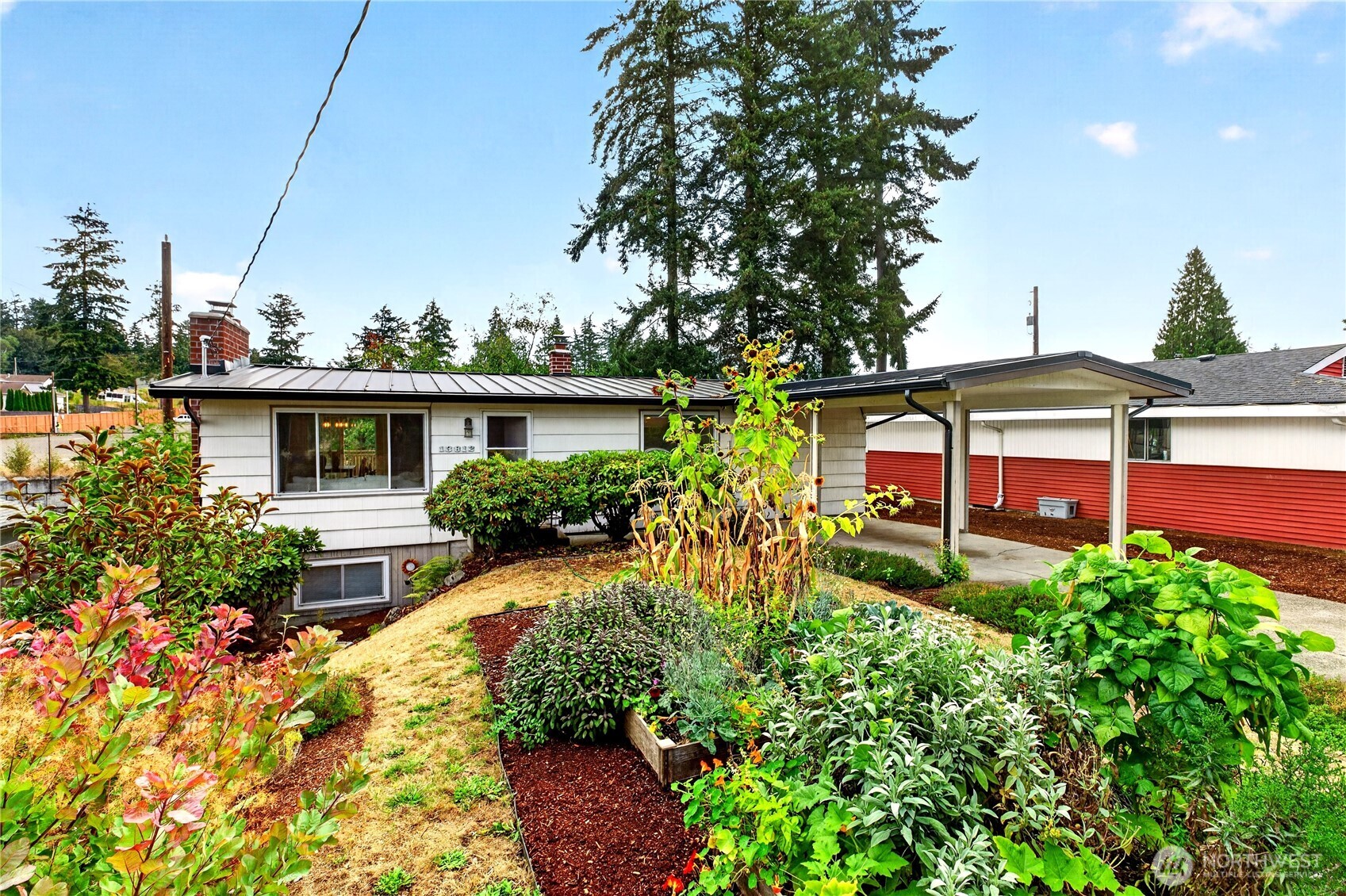 Welcome home to this spacious 4 bedroom, 1.5 bath home offering 2,160 sqft of finished living space with thoughtful updates throughout. Warm hardwood floors and rich wood-paneled vaulted ceilings bring character to the bright main living area, where a wood-burning fireplace creates a cozy focal point. The adjoining dining space opens to the deck, while the refreshed kitchen features white cabinetry, updated appliances and plenty of workspace. Three bedrooms and a full bath complete the main level. Downstairs, the fully finished daylight basement adds impressive flexibility with a generous family/bonus room, fourth bedroom, half bath, laundry area and additional space ready to suit your needs. Major improvements include a new roof in 2022, fully replaced plumbing and new water heater in 2021, new furnace and heat pump in 2020, upgraded electrical panel, refinished fireplace firebox and roof masonry, plus a renovated basement with added ethernet drops. Outside, enjoy a fully fenced yard with garden space, mature landscaping, patio, expansive deck, storage shed and attached carport. Tucked along a paved dead-end street near the end of a cul-de-sac with no HOA. The convenient Burien location offers easy access to local shopping, dining, parks, schools, Sea-Tac Airport and commuter routes including SR-518 and I-5. Make this home your own, today!