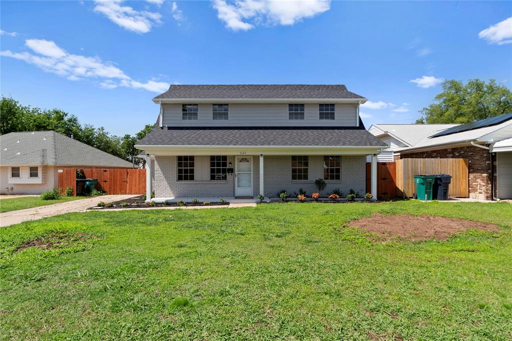 Welcome to The Modern Homestead — where timeless charm meets thoughtful transformation. This beautifully renovated 4-bedroom, 2-bath home offers just over 1,500 square feet of modern comfort wrapped in classic curb appeal. From the moment you arrive, the inviting front porch and fresh landscaping set the tone for a home that’s been loved and fully updated. Inside, you’ll find a bright, open layout with all-new flooring on the main level and refinished hardwoods upstairs. The kitchen is a showstopper — featuring brand-new stainless steel appliances, countertops, a custom island, new sink and disposal, and a sleek island exhaust hood. Freshly painted cabinetry with updated hardware ties the space together with clean, modern style. This home has been fully overhauled with big-ticket improvements: - New roof, gutters, soffits, siding, and exterior paint - Brand-new AC & furnace - Updated electrical panel - Termite inspection and warranty - Chimney cleaned with new crown and damper - Plumbing inspected and drains cleaned Enjoy peace of mind and move-in-ready convenience with new interior and exterior doors, solar-powered outdoor lighting, and fresh screens on lower-level windows. The spacious backyard is fully fenced — ideal for gatherings, pets, or peaceful evenings under the trees.