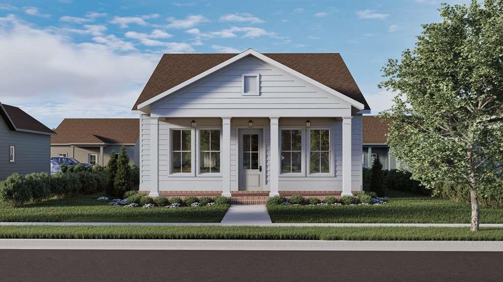 This charming new construction cottage is ideally located in the desirable Cassidy Farm subdivision, directly across from Cassidy Park, which is currently undergoing renovation. The park is being transformed to include an 18-hole disc golf course, walking sidewalks, a fishing dock, and more—offering a unique lifestyle opportunity right outside your front door.    This thoughtfully designed 3-bedroom, 2-bath home features 10-foot ceilings throughout, with elevated 11-foot tray ceilings in both the primary suite and main living area, creating an open and airy feel.    All finishes have been professionally curated and pre-selected by an interior designer, delivering a cohesive and high-quality design throughout the home.    The spacious primary suite features a large bedroom with tray ceilings and flows seamlessly into a well-appointed bathroom with double vanities, a luxury shower, and a walk-in closet with custom wood shelving. The closet connects directly to the laundry room, creating a highly functional and convenient layout.    Additional features include a gas tankless water heater, providing energy efficiency and on-demand hot water.    Important: All materials and finishes have been pre-selected and purchased. The home is being sold with these selections in place.    Estimated completion is projected for late July to early August.    Seller is a licensed real estate agent in the State of Georgia (#340473).