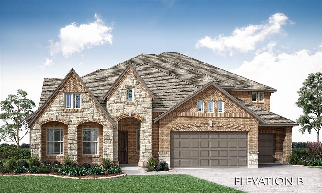BRAND NEW! NEVER LIVED IN! Welcome to this exceptional two-story Primrose FE VI by Bloomfield Homes, a truly stunning residence that blends elegant design with upscale finishes and expansive living spaces, offering 5 bedrooms, 4.5 baths, a 3-car garage, private study, gameroom, media room, and formal dining. Rich hardwood flooring flows throughout the main living areas, setting a refined tone from the moment you enter, while the impressive rounded rotunda entry creates a grand architectural statement, with the study positioned just off the entry and enclosed by glass French doors for a sophisticated workspace. The deluxe chef’s kitchen is impeccably appointed with professional series appliances, including double ovens, a 5-burner cooktop, and vent hood, complemented by upgraded quartz countertops, pendant lighting over the island, under-cabinet lighting, and abundant cabinetry, all designed to impress while remaining highly functional. The expansive family room is nothing short of breathtaking, featuring soaring vaulted ceilings, an upgraded stair railing, and a dramatic floor-to-ceiling tile fireplace that anchors the space with both warmth and style. The luxurious primary suite offers a spa-inspired bath complete with upgraded tile flooring, enhanced shower tile selections, and elegant quartz countertops, creating a serene retreat. Upstairs, two generously sized bedrooms each pair with their own bathrooms, along with a spacious gameroom and an enclosed media room with French doors, perfect for elevated entertaining. Completing this remarkable home are a covered front patio with an impressive 8-foot front door and a covered back porch, offering inviting outdoor living spaces that match the home’s level of sophistication.This home truly blends luxury, comfort, and functionality in a prime Bedford location. Don’t miss your opportunity to own in Grace Park—schedule your tour today and experience everything this exceptional home has to offer!