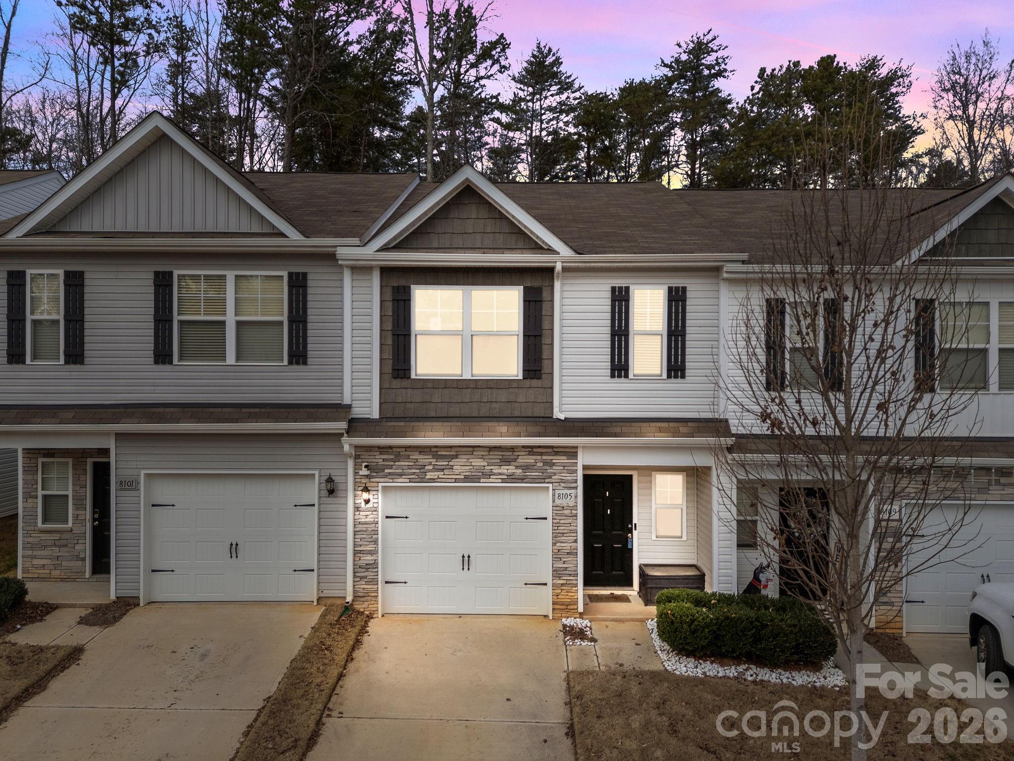 Are you a first time homebuyer?  Or a homeowner looking to generate rental income? This townhome is for you!  THE SELLER IS HIGHLY MOTIVATED AND WELCOMES ALL REASONABLE OFFERS.  Nestled in the tranquil Townes of Kingstree community just off Harrisburg Road, this charming townhome offers comfort, convenience, and modern style. The first level welcomes you with a stunning contemporary kitchen featuring gleaming stainless steel appliances, luxurious granite countertops, and a well-appointed pantry—perfect for everyday living and entertaining.Upstairs, you’ll find a thoughtfully designed layout with all three bedrooms offering both privacy and easy accessibility. One secondary bedroom provides flexible use as a guest room, home office, or creative space. The spacious primary suite serves as a true retreat, complete with an elegant en-suite bathroom and a generously sized walk-in closet.Additional highlights include an attached single-car garage and low-maintenance living, with the HOA covering exterior maintenance such as gutters, roof, landscaping, trash, and recycling.Residents enjoy community amenities including a swimming pool, playgrounds, and scenic walking trails. With quick access to major highways, commuting to Uptown Charlotte is simple and efficient.Don’t miss your opportunity to own this beautiful home—schedule your private tour today!