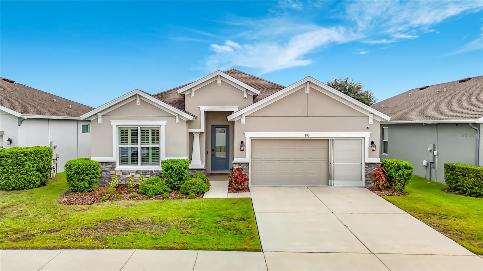 Let me show you why this one is different. This 4 bedroom, 2 bath home in Avalon Village has 1,992 square feet of living space and over $26K in upgrades already done, so you get to move in and just enjoy it.You'll notice the leaded glass front door first. Inside, the split floor plan puts the family room, kitchen, and dining area together in one open space. The kitchen is the one you'll want to show off. It has quartz countertops, stainless steel appliances with a built in wall oven and cooktop, an island with breakfast bar seating, and pendant lights over the kitchen and dining area. The cabinets have roll out shelves, so you won't be digging for pots anymore.The primary suite is your quiet place at the end of the day, with double closets and an ensuite bath with double sinks and a glass enclosed walk in shower. Two more bedrooms and a full bath sit at the front of the home. The fourth bedroom is right off the family room, which makes it perfect for an office, a nursery, or guests. Plantation shutters, ceiling fans, and a Kinetico water system make the whole home feel finished.Even the laundry room is cute! It has a sliding barn door, a folding counter, storage, and a laundry tub.The backyard is where you'll spend your weekends. French doors open to a screened lanai with a ceiling fan, and past that there's a paver patio, fresh landscaping, and privacy fencing all the way around. The garage has a retractable screen and overhead storage racks, so it actually works as extra space.Avalon Village has a community pool, a clubhouse you can reserve, and a fitness center. It's minutes from shopping and has easy access to the Suncoast Parkway.This one is move in ready and just waiting on you. Schedule your private showing today!