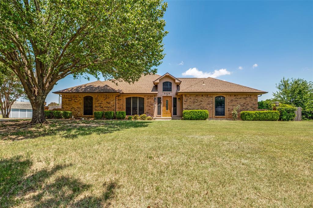 Situated on 1.35 acres with no HOA, this beautifully maintained ranch-style home offers the perfect blend of comfort, functionality, and outdoor living. Featuring 3 bedrooms, 2 bathrooms, 2 spacious living areas, and 2 dining areas, the split-bedroom floor plan is designed for both everyday living and entertaining.Inside, you'll find Italian porcelain flooring, vaulted ceilings with exposed beams, a cozy brick fireplace, bay windows that fill the home with natural light, and a spacious eat-in kitchen complete with granite countertops, double ovens, a gas cooktop, and abundant cabinetry. The bright sunroom overlooks the backyard oasis, creating the perfect place to relax year-round.Step outside to your own private retreat featuring a heated pool and spa with slide, mature trees, and plenty of room to entertain or simply unwind in the peaceful surroundings.Car enthusiasts, hobbyists, entrepreneurs, or anyone in need of exceptional workspace will appreciate the impressive 30' x 50' insulated, steel-backed metal workshop. Designed with both function and efficiency in mind, it features two air-conditioned office spaces, high-efficiency spray foam insulation, energy-efficient HVAC, LED lighting, an oversized overhead door, and a dedicated HD electrical panel. The workshop is also pre-wired with Ethernet for reliable high-speed internet connectivity, making it an ideal setup for a home business, creative studio, or workshop. In addition to the attached two-car garage, the property offers a two-car carport equipped with a dedicated electrical outlet for convenient RV charging, plus additional covered parking for boats, trailers, or extra vehicles.Conveniently located with easy access to major highways while offering the privacy and space of country living, this move-in ready property is truly one of a kind.