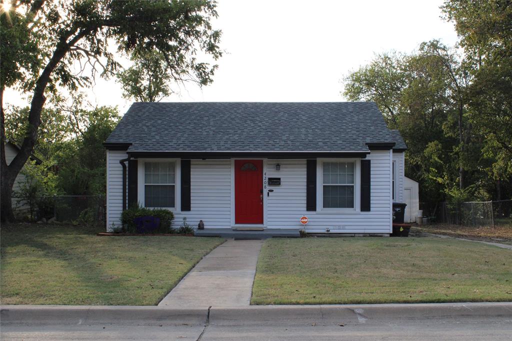 Charming & Move-In Ready! 
This beautifully updated home blends classic character with modern comfort. Enjoy gleaming original hardwood floors complemented by luxury vinyl in the stylishly refreshed bathroom. The updated kitchen features an electric stove, oven, microwave, and dishwasher—plus a cozy eat-in dining area perfect for everyday meals. A convenient indoor laundry room adds practicality to your routine.
Step outside to a spacious, fully chain-fenced backyard, ideal for pets, play, or entertaining. The detached 1-car garage offers plenty of storage or workshop potential. Located just minutes from top-rated schools, restaurants, shopping, and everyday conveniences, this home offers both charm and convenience in one package!

Buyer and buyers agent to verify all information.