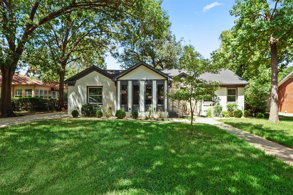 This TCU beauty has been COMPLETELY RENOVATED! With 3 bed, 3 full bath, 4 car parking on a .3 ac lot, complete with pool & lush landscaping. This 1 story home nestled in a mature, treed n'hood has a stunning entry wall of windows with a gorgeous view! It opens into a grand flex area, perfect for a living & dining experience. Next is a spacious family room that's off the EXCEPTIONAL kitchen. Modern cabinetry from floor to ceiling, with so much storage, you'll never fill it all! Stainless Steel appointments incl a 6 Burner Gas Range, Comm'l Vent Hood, Dual Sinks, Dishwasher & Built-In Microwave. Off the kitchen is a DREAM Laundry, Pantry, Utility combo. Full Size Wash+Dryer area, storage forever, built-in cabinetry, Full Sized Sink & Tankless Water Heater. Sweet Dreams are made in this Primary Suite; with a gas FP flanked by 2 massive built-in closets + a wall of windows with a priceless view of the sparkling blue pool, landscaped gardens & canopy of trees. The WIC has storage + hanging space for EVERYTHING! The primary en suite bath is a private oasis with free standing tub, huge walk-in shower & long dual-sink vanity. There is a spacious 2nd Primary with a WIC, en suite bath AND a door to the covered patio outside that is perfect scenario for an in-law suite or private rental. The 3rd bedroom has a wall-to-wall closet & sparkles with beautiful sunlight. Enjoy paradise in your ultra private backyard. Newly done pool, deck, spacious covered patio for outdoor fun & dining. A home for 4 vehicles in the huge carport behind a security gate. BONUS: attached workshop with power attached to garage AND a HUGE back space, ready for a Build-To-Suit, ADU, Tiny Hm, Studio - perfect for students, work from home, caregivers or family. Half-mile to TCU & minutes to Clearfork, Major Entertainment, Retail, Recreation & Restaurants. Unparalleled location, low-maintenance & ready for you now! See website for more pictures & information. Schedule your private tour today!