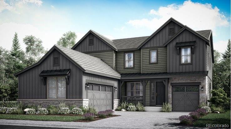 ***Contact builder today about Special Financing for this home - terms and conditions apply**Anticipated Completion May 2026!This stunning Prescott 2-story features 4 beds (including a main floor bedroom w/private bath), main floor study, 3.5 baths, great room, loft, spacious kitchen, unfinished WALKOUT basement and 2 + 1 car separate garages. Beautiful upgrades and finishes including stainless steel appliances, vinyl plank floors and more.  The gorgeous kitchen is open & features stainless appliances & island. Each floor plan is thoughtfully designed to combine elegance & luxury together with hi-tech energy efficient features. What some builders consider high-end upgrades, this builder makes standard. Colorado living at its finest. Close to dining, shopping, entertainment & other amenities. Don’t wait – this community will sell out quickly! Welcome Home! Photos and 3D walkthrough tour are a model only and subject to change.