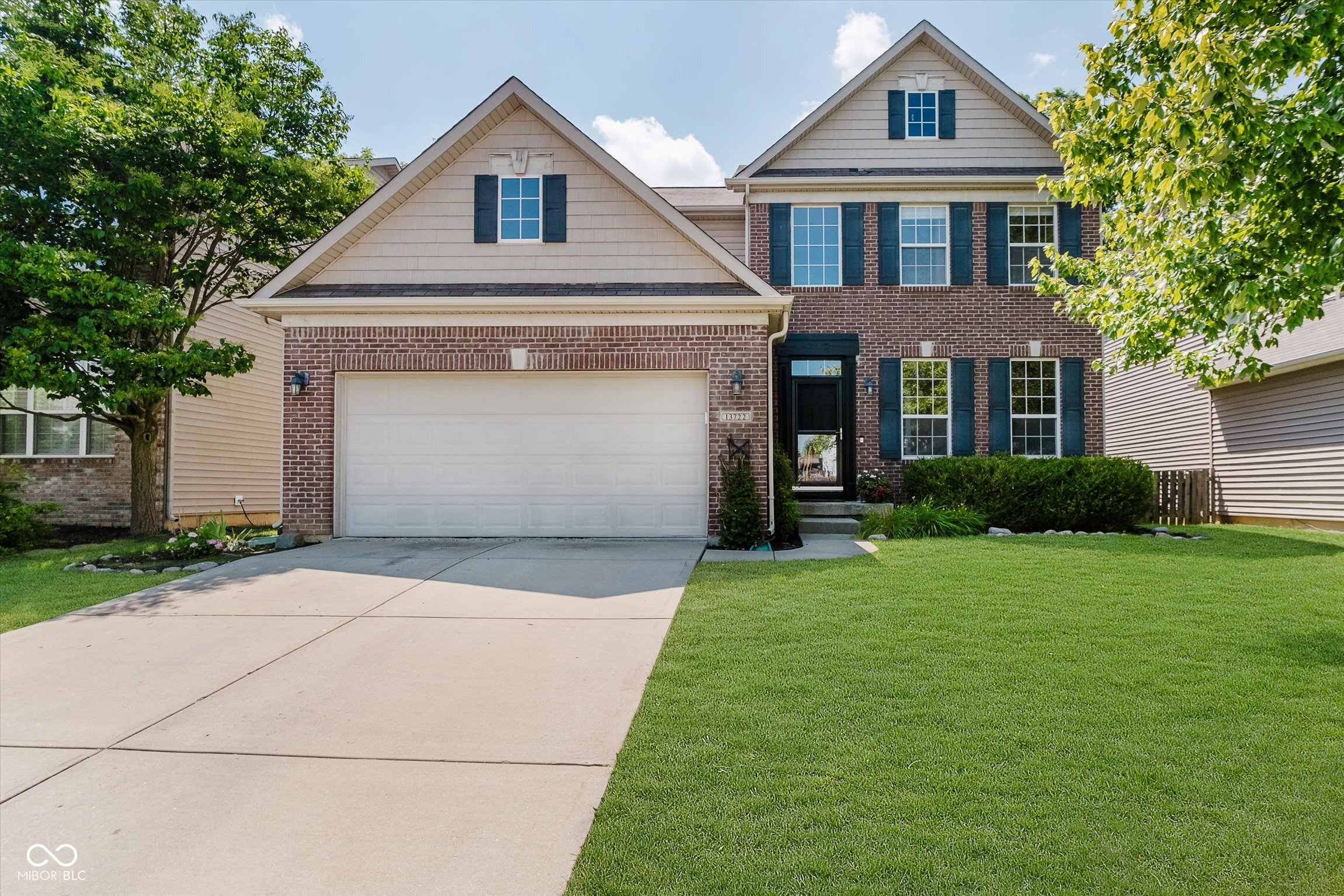 This gorgeous house has tons of square footage and is located on a cul-de-sac lot and backs up to trees for privacy!!! Nice large two story entry w/wainscot molding. Office w/french doors, formal dining room w/large window for natural light. Open kitchen w/double ovens, SS appliances, 42 in cabinets, tile backsplash planning desk, and huge walk in pantry.Nice large family room with gas fireplace, ceiling fan, built in cabinets w/ shelving. Off the garage is a nice mud room/drop zone with built in bench and hooks. Good size master w/tray ceiling, ceiling fan, deluxe bath w/2 sinks, garden tub and separate shower and extra extra large walk in closet. 3 additional bedroom upstairs with 2 sink additional bathroom. The basement is huge and fully finished. Large rec area w/window and 2nd room which would make a great bedroom/office or exercise room. Storage room. Outside you will find a nice large deck overlooking tons of mature trees for privacy in your backyard. This neighborhood is in a great location just minutes to HTC. There is a neighborhood park and pool! Move in ready!