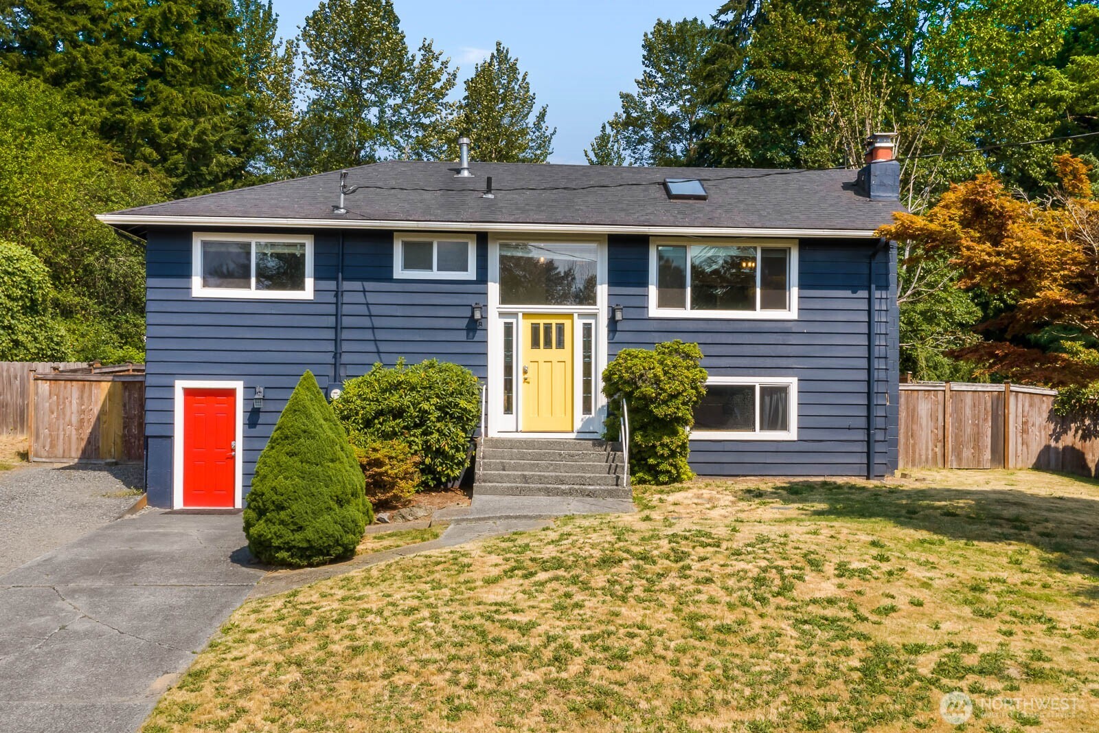 Welcome home to this beautifully updated 5-bedroom, 2-bath split-level nestled in a quiet Renton Highlands neighborhood within the highly sought-after Issaquah School District. Situated on a fully fenced ¼-acre lot, this move-in ready home offers the perfect combination of space, comfort, and modern updates. The light-filled upper level features vaulted ceilings, skylights, an open great room, and an updated kitchen complete with quartz countertops, brand-new stainless steel appliances, updated lighting, and abundant cabinetry. The fully remodeled lower level (2021) offers two additional bedrooms, a beautifully updated bath, and a spacious second living room—ideal for guests, multigenerational living, or a home office. Step outside to the covered deck, perfect for year-round grilling and entertaining while enjoying the privacy of the expansive backyard. The detached 2-car garage has been thoughtfully updated with drywall, fresh paint, a wireless garage door opener, wood stove, and ample power, making it an excellent workshop or hobby space. Additional features include a new water heater (2021), keyless entry on all exterior doors, and plenty of parking for multiple vehicles, RV, or recreational toys. Conveniently located just minutes from The Landing, Downtown Issaquah, Cougar Mountain Regional Wildland Park, Lake Youngs, and Newcastle Golf Club, with easy access to Bellevue, I-405, I-90, shopping, dining, parks, and miles of hiking trails.