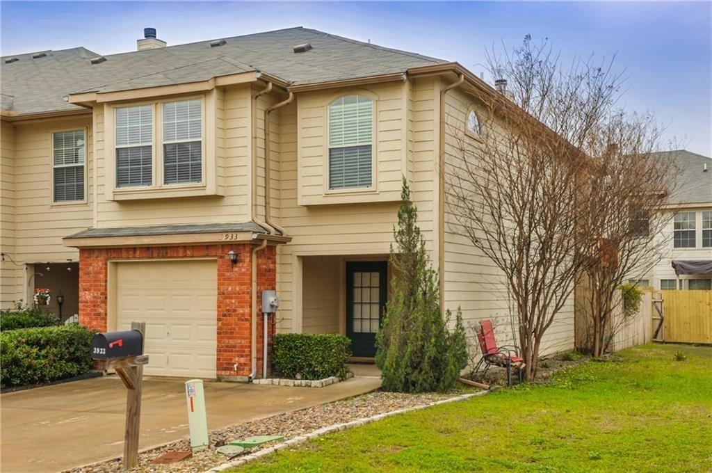 Beautiful townhome for rent in Euless! Corner lot! Built in 2008! Featuring 3 bedrooms, 2.5 baths and 1 car garage. 1567 Sq Ft. Gorgeous wood looking floors in living and dining area, tiles in kitchen and utility room and carpet in the bedroom. Living room features a great fireplace for those cold winter nights. Kitchen features stainless steel appliances such as Electric cooktop, built in Microwave, Dishwasher, Granite countertops, wine bar and great breakfast bar for easy meals or serving guests. Oversized Master bedroom with him and her closet. Master bathroom features a garden tub. Two additional bedrooms are good size with roomy closets and a shared full bathroom. Great size fenced yard. Call today to schedule your showing