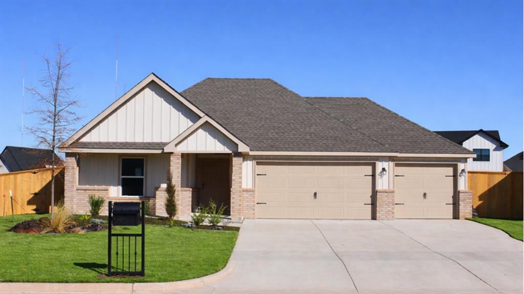 $2,500 Realtor Bonus!Our Laredo plan features 4 bedrooms, 3 bathrooms, 3 car garage, and 2,042 sq ft! This open-concept plan features an inviting foyer that leads into the dining room off the kitchen. The kitchen offers a wonderful breakfast bar and has amazing features that include Whirlpool Stainless Steel appliances, a gas range, and a large walk-in pantry. Off the central family room is the spacious bedroom one suite. Additional features include a tankless hot water system ensures you'll always have hot water when needed. “Home is Connected” smart home features which include a camera doorbell, Kwikset keypad lock, and a smart switch. The exterior features include full sod yard with a landscape package in the front, and a covered patio!                                                                                                                                    Windstone is located off N.W. 48th and Indian Hills Road. West of I-35 in Norman. This is a gated community and is complete with a club house, pool, basketball court, and a park!