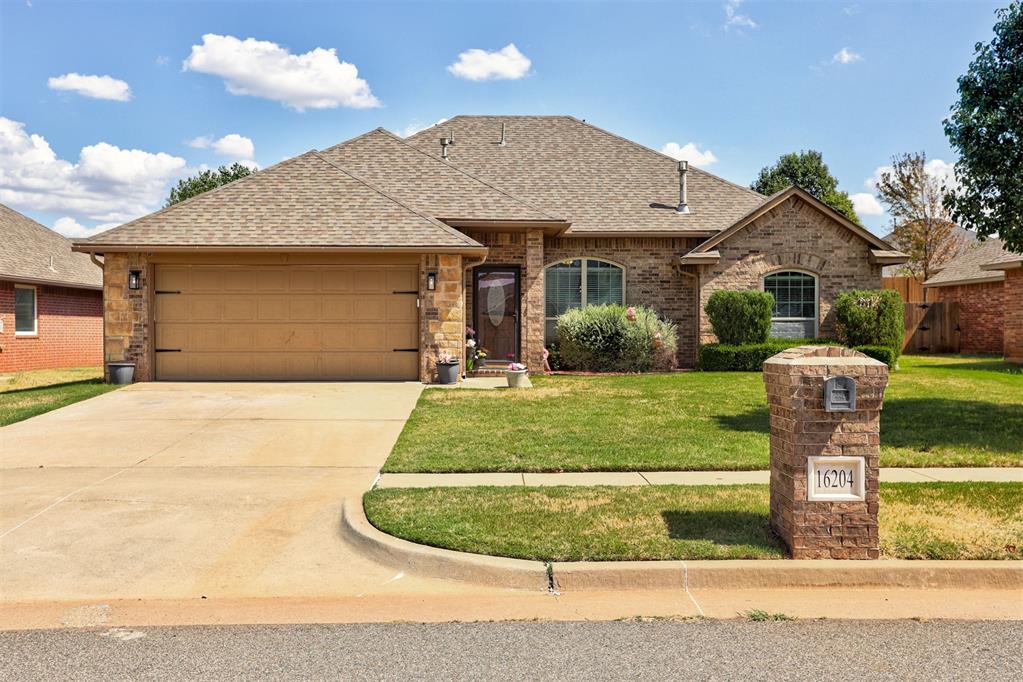 Welcome to 16204 Romeo Drive, located in the Deer Creek School District!  This spacious 3-bedroom, 2-bath home offers a split-bedroom floor plan with an open-concept design, two dining areas, and plenty of space for both everyday living and entertaining. The heart of the home is the kitchen, featuring granite countertops, stainless steel appliances, abundant cabinetry, a large pantry, under-cabinet lighting, and an oversized breakfast bar that opens to the main living space.The split-bedroom design provides added privacy, with a spacious primary suite featuring a large walk-in closet separate from the bathroom area. On the opposite side of the home, two generously sized 11x12 secondary bedrooms offer more space than you typically expect.And don't overlook the outdoor living! A spacious covered back patio and backyard storage shed!Beyond the home itself, the neighborhood offers amenities including a community pool, clubhouse, fitness center, and park.  Come see everything this community has to offer!