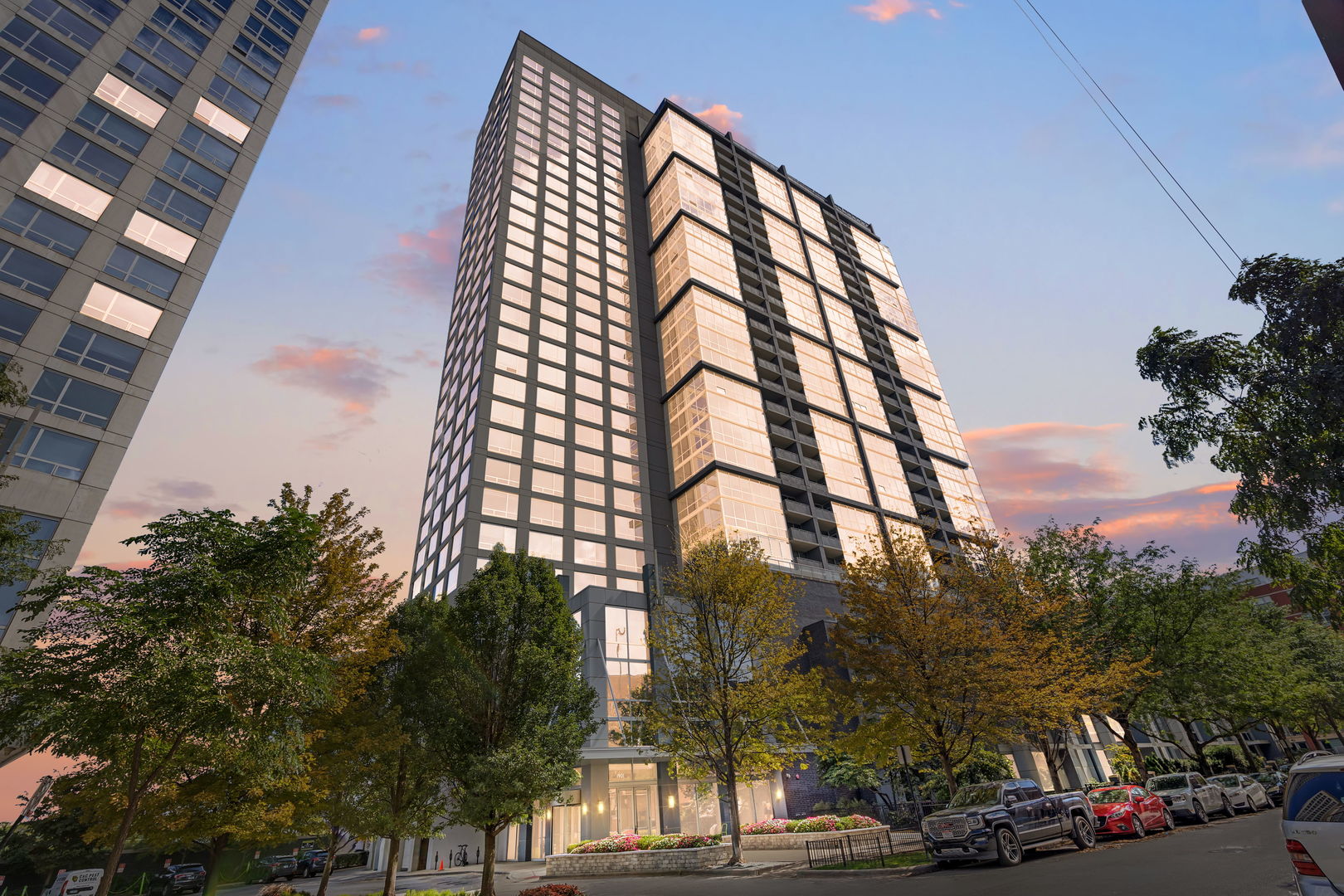 Wake up to sunny skies and sweeping lake views in this beautifully upgraded 2-bedroom, 2-bath residence with a dedicated den at Harbor View-one of the South Loop's most impeccably managed, full-amenity buildings. The open, refined interior features sleek Snaidero cabinetry, quartz countertops, a marble mosaic backsplash, premium Bosch appliances, and designer Grohe and Moen fixtures throughout. Thoughtfully designed with a true dining area/den, floor-to-ceiling windows, 9' ceilings, custom window treatments, and professionally built-out closets, the space feels both elevated and effortless. Step onto your private balcony to take in the lakefront energy and city skyline.    Residents enjoy a standout amenity floor with a high-end fitness center, saunas, an elegant resident lounge, and a resort-style rooftop pool with cabanas. Pet-friendly with a beautifully maintained dog run. Just steps from the lakefront trail, Soldier Field, and summer concerts at Huntington Bank Pavilion, plus easy access to Wintrust Arena, Chicago Women's Park & Gardens. A quick commute to the Loop via nearby bus routes or the Green Line makes this location a great value, and tremendous opportunity.