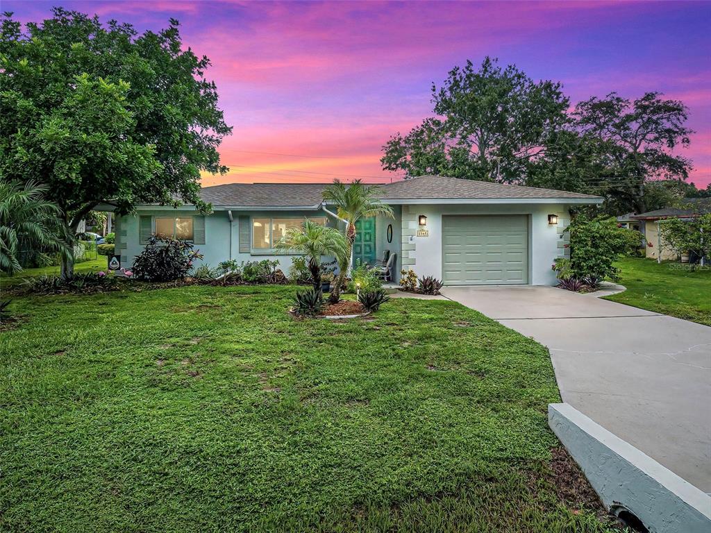 Front of House at Sunset