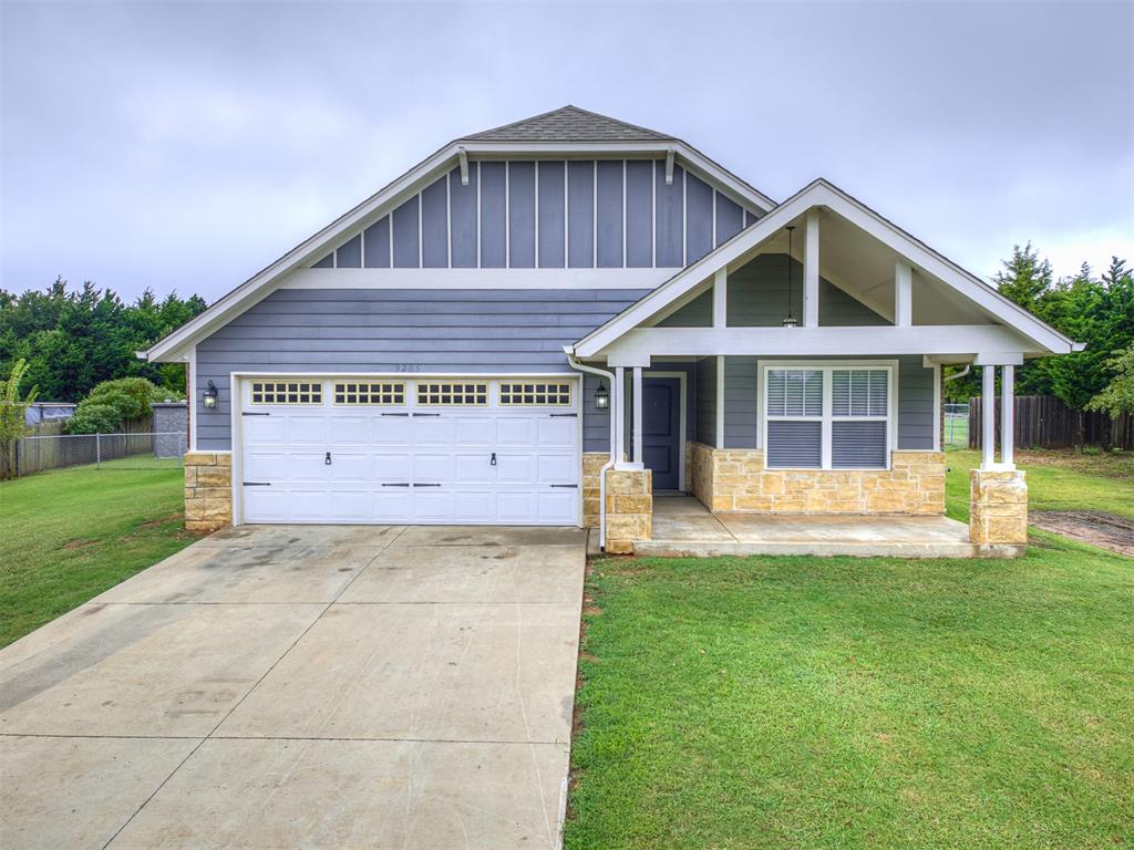 Welcome to this inviting 3-bedroom, 2-bathroom home situated on a spacious half-acre lot  — offering the perfect blend of comfort, style, and functionality within the Guthrie School District.

Step inside to find a warm and welcoming interior featuring durable vinyl plank flooring, a thoughtful floor plan, and an abundance of natural light. The spacious living area flows seamlessly into a well-appointed kitchen, and the washer, dryer, and refrigerator are all included, making this home move-in ready.

Enjoy peace of mind year-round with a storm shelter and take advantage of the extra storage space provided by the outdoor storage building. Relax or entertain under the charming pergola-covered patio, overlooking your expansive backyard with plenty of room to garden, play, or just unwind.

This property offers the ideal balance of rural tranquility with convenient access to town, all while being part of a friendly neighborhood with pride of ownership throughout.

Don’t miss your chance to own this well-maintained home with valuable extras — it's ready for new memories!