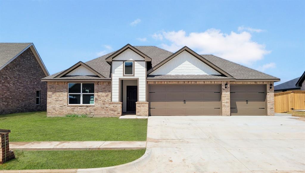 Our Laredo plan features 4 bedrooms, 3 bathrooms, 3 car garage, and 2,042 sq ft! This open-concept plan features an inviting foyer that leads into the dining room off the kitchen. The kitchen offers a wonderful breakfast bar and has amazing features that include Whirlpool Stainless Steel appliances, a gas range, and a large walk-in pantry. Off the central family room is the spacious bedroom one suite. Additional features include a tankless hot water system ensures you'll always have hot water when needed. “Home is Connected” smart home features which include a camera doorbell, Kwikset keypad lock, and a smart switch. The exterior features include full sod yard with a landscape package in the front, and a covered patio!                                                                                                                                    Windstone is located off N.W. 48th and Indian Hills Road. West of I-35 in Norman. This is a gated community and is complete with a club house, pool, basketball court, and a park!