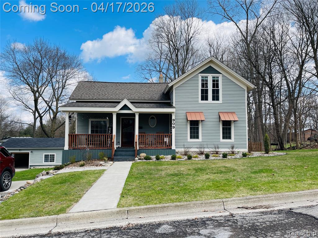 Welcome to the historic charm of original Dibbleville in Fenton, Michigan, where timeless character meets thoughtful updates. Built in 1880 and beautifully maintained, this home offers a rare opportunity to own a piece of local history while enjoying modern comfort and livability.        Set on an impressive .67 acres made up of a double lot plus two additional adjoining parcels, this property is a rare find in such a desirable location. The home and garage provide ample space, while the walk-out basement adds flexibility for future finishing, storage, or expanded living options.    Enjoy peaceful views and a setting that feels private yet connected. Just a short walk to downtown Fenton amenities, dining, and shopping, this location offers the perfect balance of small-town charm and convenience. Nearby parks and recreation areas further enhance the lifestyle this home provides.    A unique blend of history, land, and location—this is one you won’t want to miss.