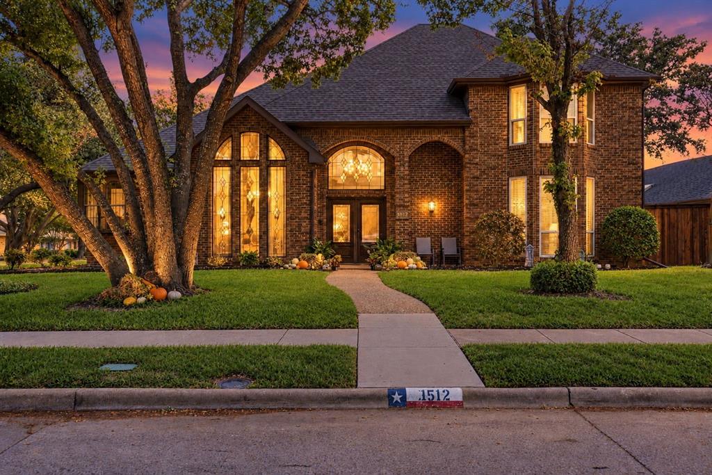 Welcome to this beautiful two-story home in the desirable Parkway Estates neighborhood of Plano on a large corner lot! Featuring soaring ceilings, abundant natural light, and a spacious, functional floor plan. This home offers the perfect blend of comfort and style. The main level features beautiful wood flooring, a spacious primary suite, and a secondary bedroom ideal for guests. The updated kitchen boasts granite countertops, stainless steel appliances, a gas range, and a charming corner window overlooking the outdoors. A versatile second living area with a wall of windows and direct backyard access provides the perfect space for a home office, playroom, or additional entertaining area. The spacious primary suite features a beautiful bathroom with dual vanities, a walk-in shower, jetted soaking tub, and two separate walk-in closets. Upstairs you'll find two additional bedrooms connected by a full bathroom, along with access to a covered balcony overlooking the backyard pool. Step outside to your private backyard retreat, complete with a sparkling swimming pool and plenty of space to relax or entertain. Recent interior painting adds a fresh, updated feel throughout multiple areas of the home. With numerous improvements over the years and a thoughtfully designed layout, this Parkway Estates home is move-in ready and a must-see!