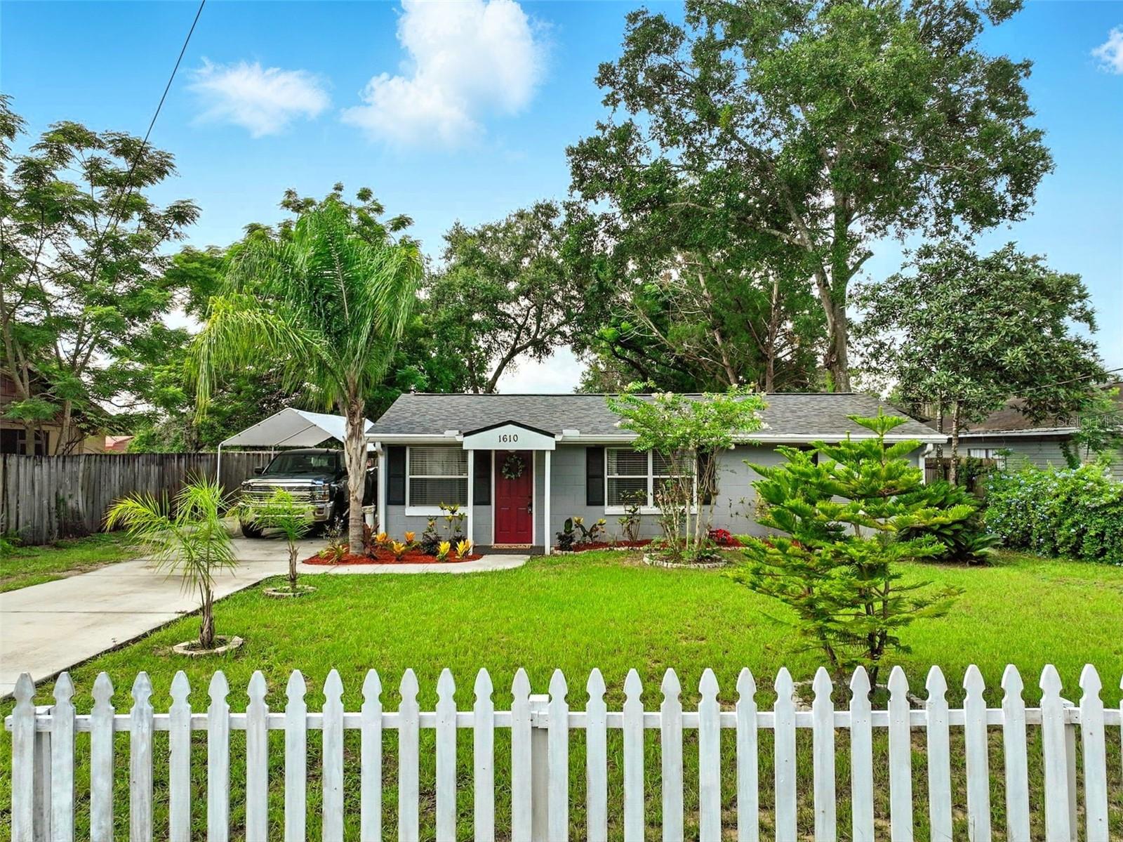 WELCOME HOME to this charming 2-bedroom, 1-bath ranch-style cottage, WITH HOT TUB, on a DOUBLE, BUILDABLE lot,  tucked away on a tranquil dead-end street and fully fenced.      NO HOA, NO rear neighbors!  SAY HELLO TO SIMPLE LIVING WITH A SPLASH OF LUXURY! Where low maintenance meets eco-friendly indulgence!  

LOCATION, LOCATION, LOCATION... & LIFESTYLE! You will thrive in this highly sought-after community in Eustis!  Walk to Historic Downtown and its vibrant waterfront district where you'll enjoy Ferran Park or see a show at the Historic State Theater! Enjoy nearby Boating, fishing piers, and community center with pool. Enjoy Local dining, boutiques, art shows, Historic George Fest, First Fridays and Holiday Festivals. Easy access to interstates and more!

MOVE-IN READY! Enjoy peace of mind with the big-ticket items already taken care of: NEW ROOF & GUTTERS (3 years old) & NEW HVAC system (York, 3 years old) PLUS previously updated fixtures, plumbing, electric, windows and newer ENERGY STAR appliances.    Slip out the back door to your private retreat where indoor and outdoor living seamlessly collide!  Enjoy your Expansive deck and paver patio Featuring a Heavy-Duty Steel Gazebo secured on an elevated oversized wooden deck where you’ll find plenty of room for dining & relaxing around your 5-PERSON HOT TUB with multicolor fountain (installed in 2023 BY SPA MANUFACTURER & 10+ year warranty). 

This rare gem will not last so, schedule your private showing today.