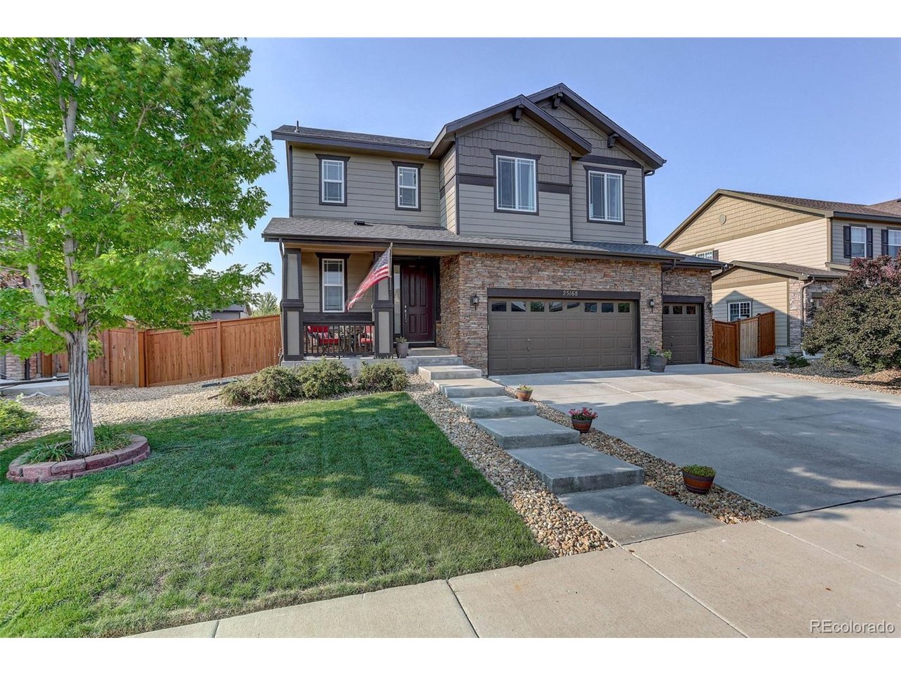 Welcome to this beautifully maintained residence with thoughtfully designed living space and highly sought-after 3-car garage. The heart of the home is the spacious, open-concept great room flowing seamlessly from the kitchen, creating the perfect setting for everyday living and entertaining. The kitchen is appointed with granite countertops, newer refrigerator, and abundant workspace.  A newer hot water heater provides added peace of mind for years to come.  Beyond the home itself, you'll enjoy the benefits of living in Aurora's popular Traditions neighborhood, with its welcoming atmosphere, neighborhood parks, trails, open spaces, and amenities it makes it easy to enjoy Colorado's outdoor lifestyle. Residents appreciate convenient access to E-470, an easy commute throughout the metro area, as well as close proximity to Buckley Space Force Base, Denver International Airport, major employment centers, and recreation.  Perhaps most appealing is the incredible value offered by this location. As home prices continue to climb across much of the Denver metro area, Traditions remains one of the places where buyers can still enjoy more home, more space, and more features for their money compared to many surrounding communities.  Adding to this home's extraordinary affordability is a truly rare financing opportunity: eligible veterans may be able to assume the seller's existing VA loan with an approximate balance of $260,900 at an exceptional 2.25% rate. In today's higher-rate environment, opportunities like this are increasingly difficult to find and can translate into substantial monthly savings, making homeownership far more attainable in a market many consider unaffordable.  Don't miss your chance to own a spacious, move-in-ready home with a 3-car garage, outstanding amenities, excellent commuter access, and a potentially assumable low-interest VA loan that could make all the difference. This is value, convenience, and opportunity wrapped into one exceptional property.