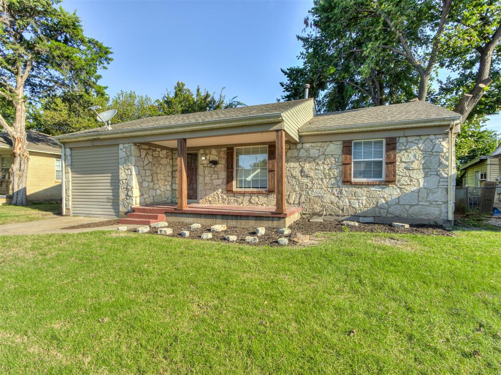 This beautifully updated home offers 4 bedrooms and 2 full bathrooms. The 4th bedroom upstairs is a flex space that can serve as a bedroom, office, playroom, or studio. Kitchen features new countertops, backsplash, hardware, light fixtures, coffee nook, and pantry. Original hardwood floors add warmth and character, while a dedicated laundry room provides convenience. Both bathrooms have been completely renovated with brand-new finishes throughout. The roof and windows are 5 years old and the HVAC system is just 3 years old. The garage has been thoughtfully converted into a private bedroom suite, featuring its own full bathroom and walk-in closet. Off the kitchen, you’ll find the upstairs flex/bedroom, perfect for versatile use. Located just 10 minutes from Bricktown and close to shopping, dining, parks, and major highways.