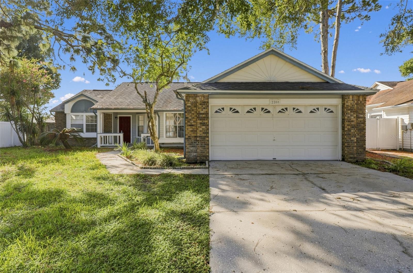 This beautifully updated 3-bedroom, 2-bath home is truly move-in ready, featuring fresh interior paint throughout along with new carpet and new LVP flooring for a clean, modern feel. The stylish kitchen shines with new quartz countertops, white cabinetry, and stainless steel appliances, complemented by new light fixtures that brighten every space. Both bathrooms have received a fresh refresh, and a new water heater offers added peace of mind. A charming sunroom provides the perfect spot to relax and take in views of the backyard oasis, complete with a sparkling pool and covered patio — ideal for enjoying warm days and entertaining guests. With so many thoughtful updates already in place, this home is ready for its next owner — schedule your showing today!