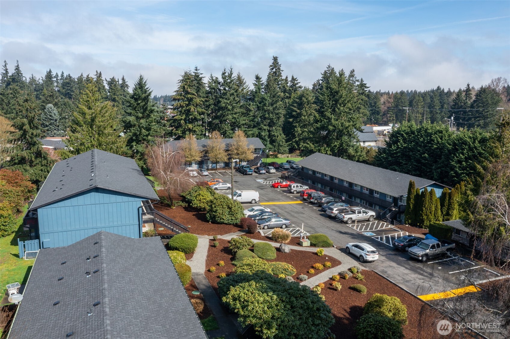 We are pleased to present Canyon Ridge Apartments, a well-maintained 36-unit community in Puyallup. This offering  provides a value-add investment opportunity with recent capital improvements.  The property features a mix of 1&2 BD units, averaging 728SF, with 30 of the 36 units recently remodeled to include new  flooring, baseboards, paint, lighting, appliances, and updated bathrooms - half of which also received new cabinets.  Enhancements include double-pane vinyl windows and 5 on-site laundry rooms with coin-operated machines, all newly  installed in December 2024 and fully owned by the property. Recent exterior upgrades include new roofs, paint, and seal  coating in 2022, curbing, striping, and landscaping updates in 2025.