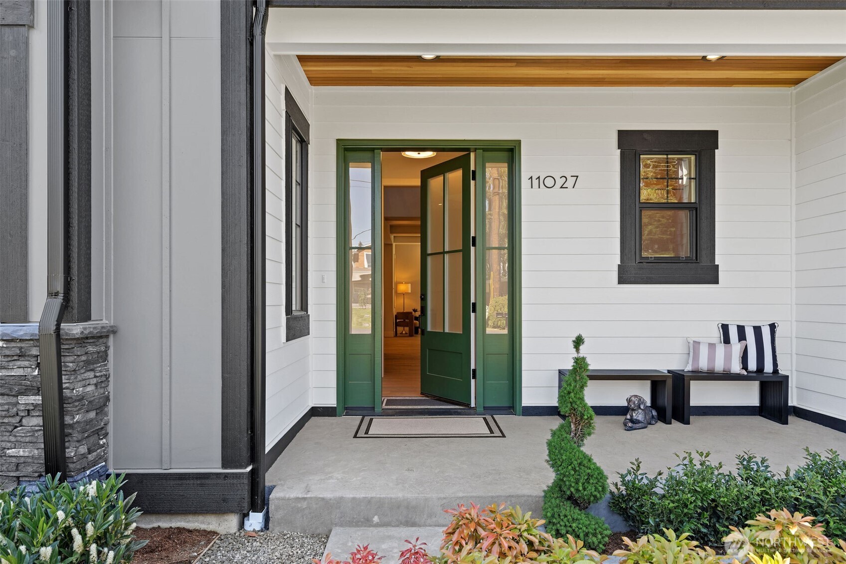 Welcome Home to your farmhouse front porch.
