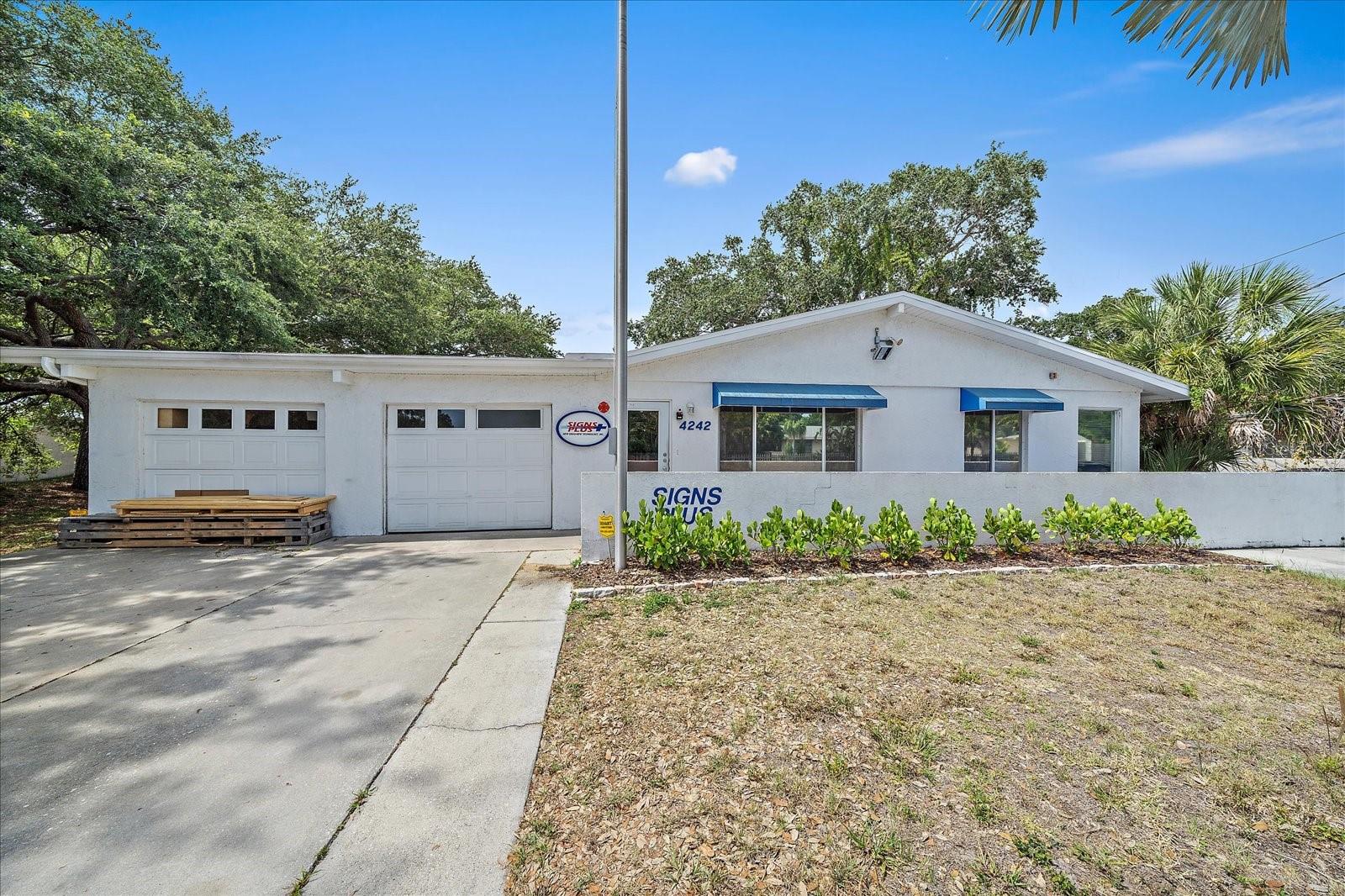Free-standing office building featuring large windows for natural light. The layout includes multiple private offices, a spacious conference room, large breakroom, 500 SF air-conditioned workshop, and a welcoming reception area. Easy access to Bee Ridge Rd and I-75 for convenience. Ideal for professional businesses seeking a stand alone space in a prime Sarasota location.