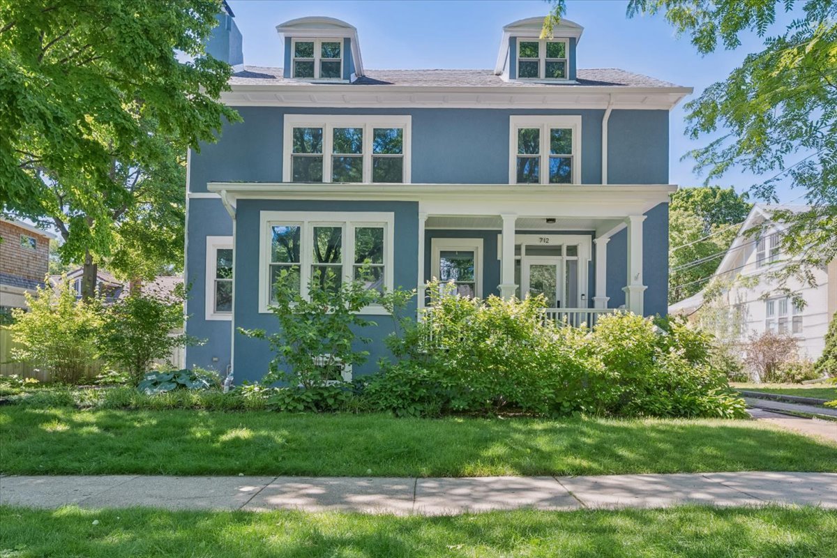 Nestled on one of Evanston's most coveted streets, this exceptional home has been thoughtfully updated while preserving the original architectural details that make it truly special. A beautifully reimagined open floor plan seamlessly blends timeless character with today's lifestyle. The welcoming foyer flows into the spacious dining room and living room with bright sunroom (large enough for a piano) and woodburning fireplace. From there you'll enter the family room, overlooking the fenced-in backyard, open to the amazing eat-in cook's kitchen with Viking refrigerator, Thermador range, wine fridge and Carrera marble island, complete with prep sink. The second floor is highlighted by the gracious primary bedroom ensuite with custom walk-in closet and spa-like bath along with two additional bedrooms, one with a sun-filled tandem, perfect for an office or playroom. You'll also enjoy a well-appointed hall bathroom with shower/tub and ample hallway storage. The third floor is any guest's dream space with a huge bedroom and updated ensuite bath along with a generous walk-in closet. Amazing lower level with high ceilings for the fifth bedroom or home office, full bath, and a large rec room, exercise space, and a bright laundry room with great storage. Outside boasts an elegantly landscaped garden plus ample deck and patio space for alfresco entertaining at its finest. It is perfectly situated for a short walk to Lighthouse Beach, Orrington School, Parks, CTA, Purple line EL and close to the Metra station and all the vibrant Central Street shops, cafes and dining establishments. Love where you live!