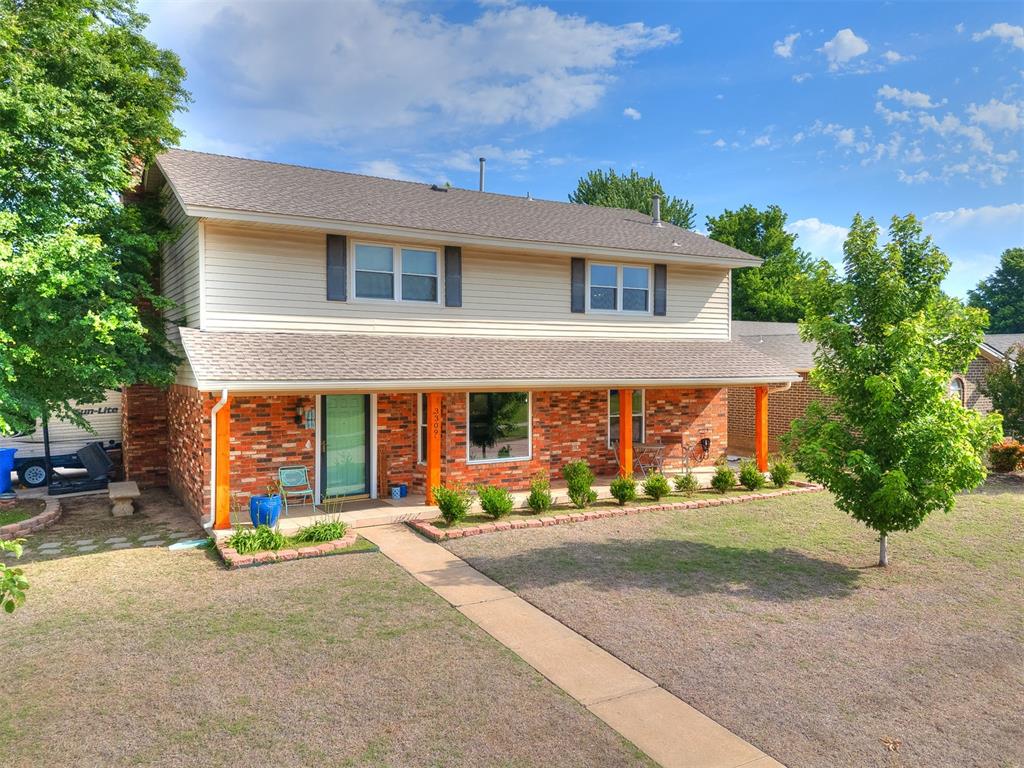 You've been looking for an updated property on the west side of Norman?  Need lots of space inside and out for the family to do life together?  This is the house you've been looking for.  The list of updates for this property is too long to list here but to name a few, new windows, new flooring, new counter tops. A large bay window greets you with an abundance of natural light giving the entire first floor a warmth and cheer that is hard to find.  There is room to host, to prep that big meal, to gather as a family around the fire place, a covered porch to sip coffee in the morning, a laundry room with a full flexible and functional bathroom, lets not forget storage...plenty of that too.  The bedrooms are large, again, with plenty of closet space for the kids to grow into. The backyard has the right amount of space to gather friends for a weekend cookout on the covered patio or let the kids roam on adventures. The property is situated on a corner lot with easy and quick access to I-35, shopping/dining at Brookhaven Village, Robinson Crossing, & University North Park.  You won't want to miss this opportunity.