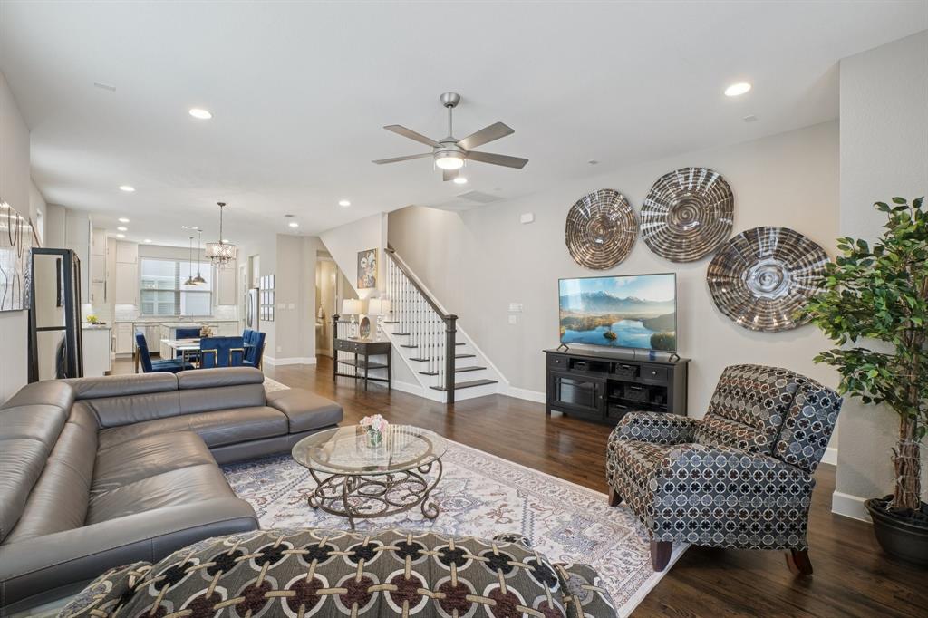 Spacious and bright corner townhome in the heart of Oaklawn. Located in a gated communitywith exceptional access to the Dallas North Tollway, I-35, trendy Design district & uptowndining, and UT Southwestern and Baylor University medical centers. Recently remodeled withrefinished hardwood floors, new roof, new carpet, and updated exterior siding and paint. The open-concept main level is ideal for entertaining with a large kitchen island and stainless steel GEcafe appliances. All three bedrooms include en-suite baths, and the expansive primary suiteoffers a spa style bath and two large walk-in closets. Unwind on the relaxing rooftop deck withsweeping uptown and downtown views. Beautifully finished throughout, this home may be soldfurnished and offers excellent income-producing potential. Schedule a showing today!