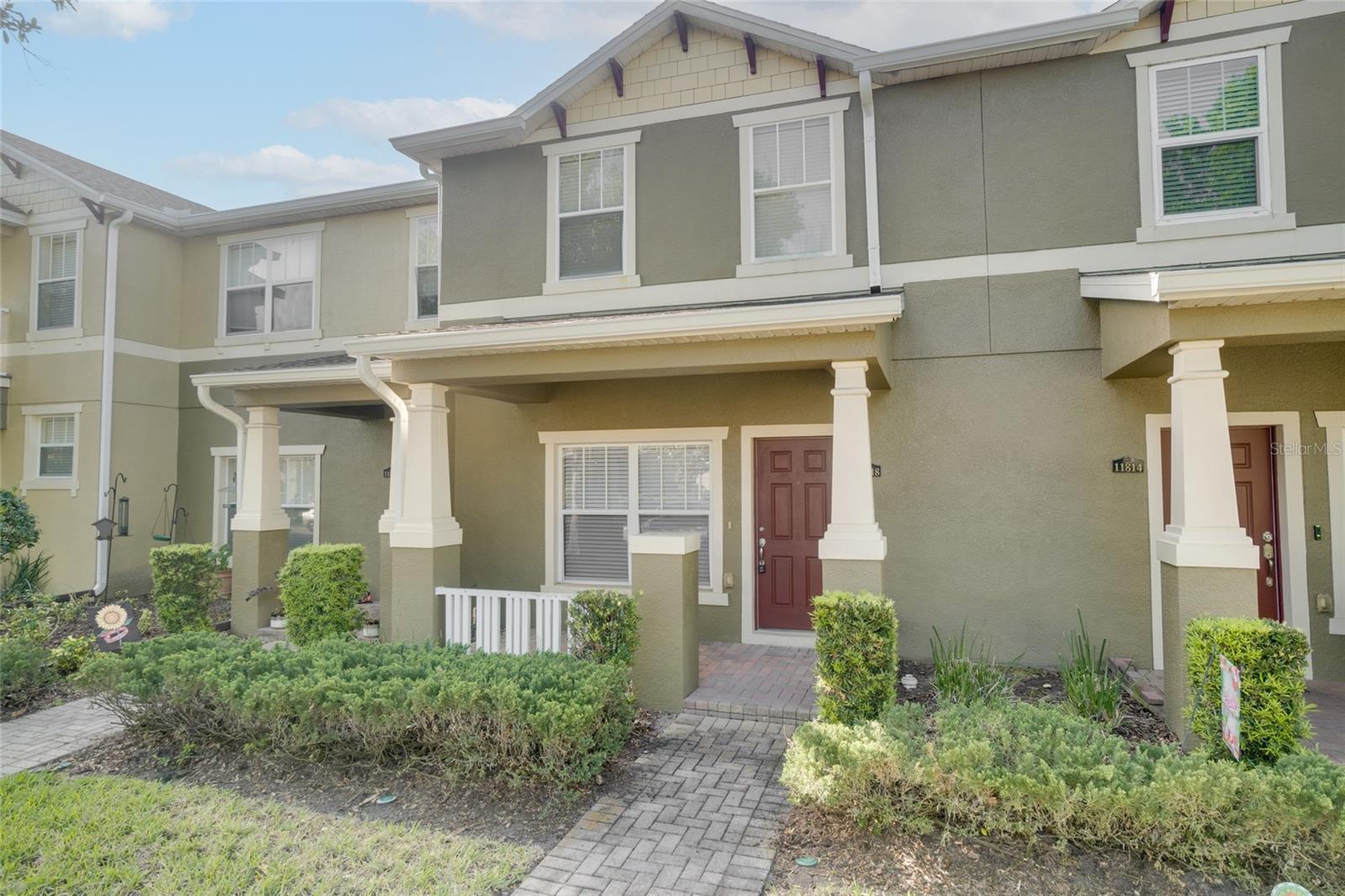 Under contract-accepting backup offers. Price Improvement! Don’t miss this Lake Nona area townhome with a 2-car garage located in the desirable Enclave at Moss Park community.This spacious townhome features 3 bedrooms, 2.5 bathrooms, and a functional floor plan designed for comfortable living. As you enter, you’re welcomed by a large living room that flows into the dining area with a pass-through opening to the kitchen. The kitchen offers a center island, stainless steel appliances, and ample cabinet and counter space. Just off the kitchen is a breakfast nook and a door leading to the private brick-paver courtyard, which connects to the rear-entry two-car garage with alley access. The first floor also includes a convenient half bath and additional storage space under the stairs.Upstairs, you’ll find a spacious primary suite with high ceilings, a walk-in closet, and an attached primary bathroom featuring a garden tub and separate shower along with 2 more bedrooms, a shared hall bath and washer/dryer closet. Major updates include a recently replaced HVAC system (approximately 1.5 years old), a new hot water heater, and a roof replaced by the HOA in 2024.The Enclave at Moss Park is located just minutes from Lake Nona Medical City and offers convenient access to SR 417 (Greenway) and SR 528 (Beachline), providing easy access to Orlando International Airport, Downtown Orlando, Kissimmee, St. Cloud, area attractions, and the beaches less than 40 minutes away.Schedule your private showing today.