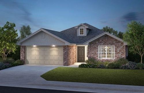 Located just off 89th and Eastern with easy access to I-240 and I-35, this home sits in a convenient location just 15 minutes from Tinker Air Force Base, 22 minutes from the University of Oklahoma, 15 minutes from Will Rogers Airport, and only 3 minutes from the nearest school. This beautiful single story home features a functional split bedroom layout with 3 bedrooms, 2 full bathrooms, and a 2 car garage, offering an easy flow from the spacious living area into the kitchen and dining space ideal for both everyday living and entertaining. The kitchen is centrally located with abundant countertop and cabinet space, along with a pantry for added storage. The private primary suite is positioned away from the secondary bedrooms and includes an en suite bath and a generously sized closet, while two additional bedrooms are located on the opposite side of the home with convenient access to a full bathroom. A dedicated laundry room adds everyday convenience, and the covered back patio just off the dining area provides a great space to relax or enjoy outdoor gatherings. This home also includes premium upgrades rarely found in nearby new builds, such as a pre-piered foundation designed for Oklahoma soil, tornado safety straps, Class 3 impact-rated shingles, Uponor PEX plumbing, and a Navien tankless water heater—all built for durability, safety, and lower long-term costs and backed by a 10-year structural and foundation warranty.